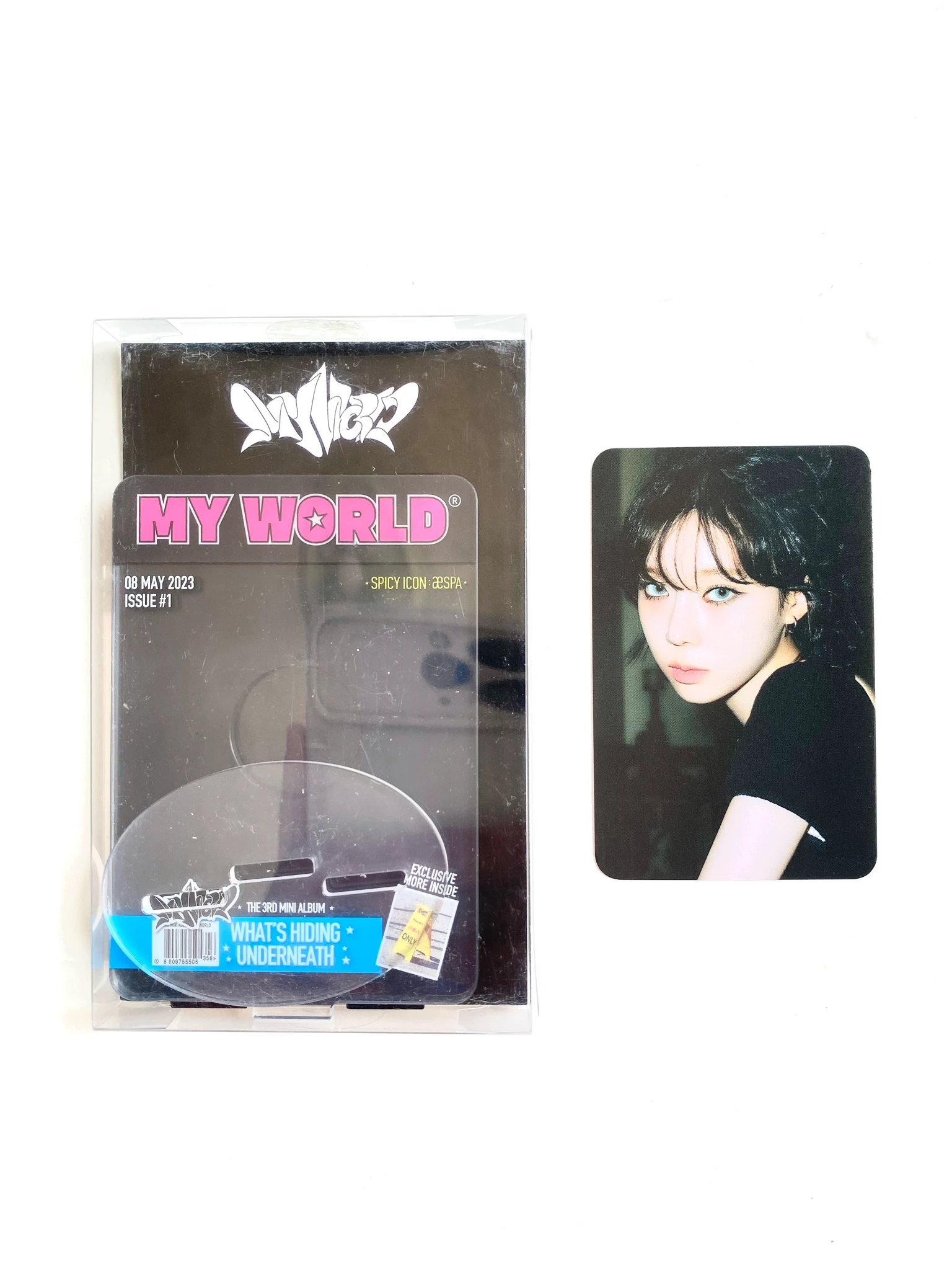 aespa Winter aespa - Winter - My World MD Events (All) Event merch photocard photocard stand listing photo 3