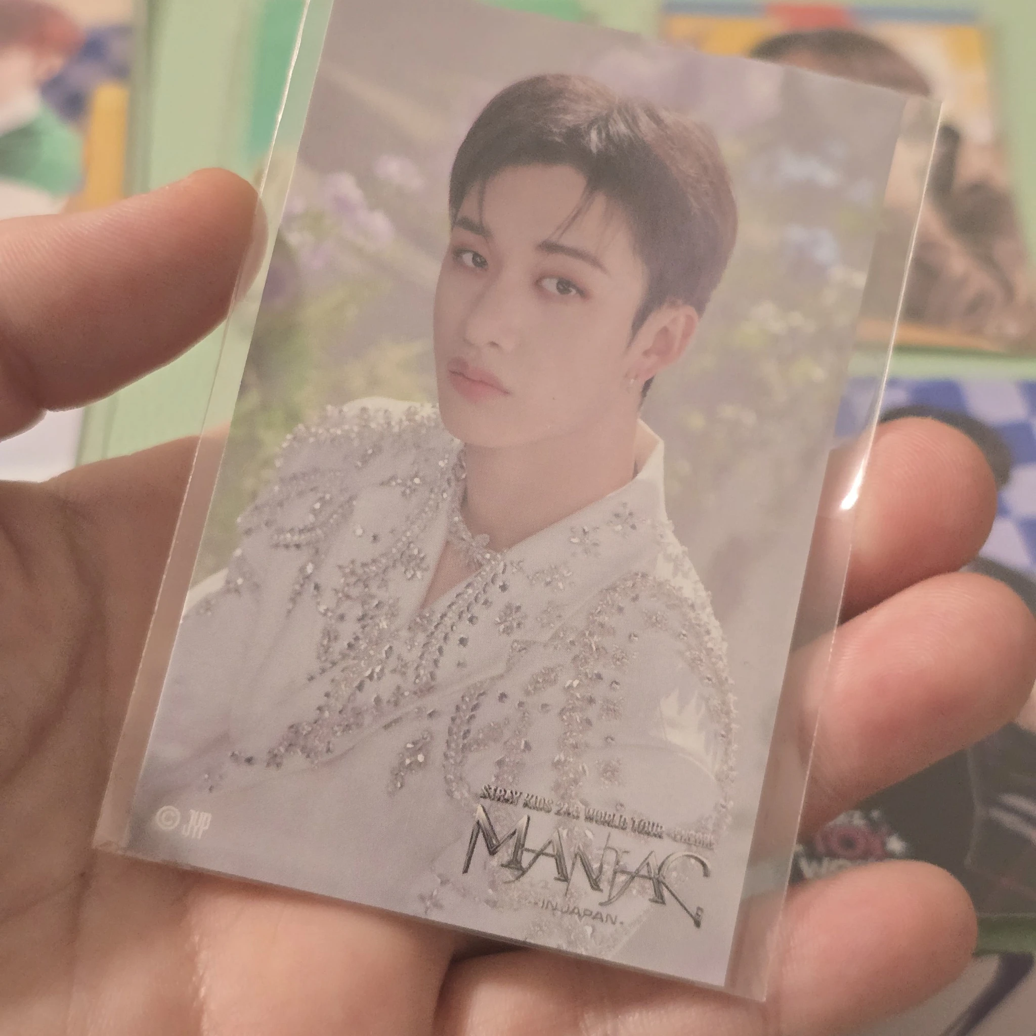 Stray Kids Bang Chan Stray Kids - Bang Chan - Maniac World Tour Event sticker japan jpfc (japan fanclub) B version encore lottery sticker card supplemental listing photo 1