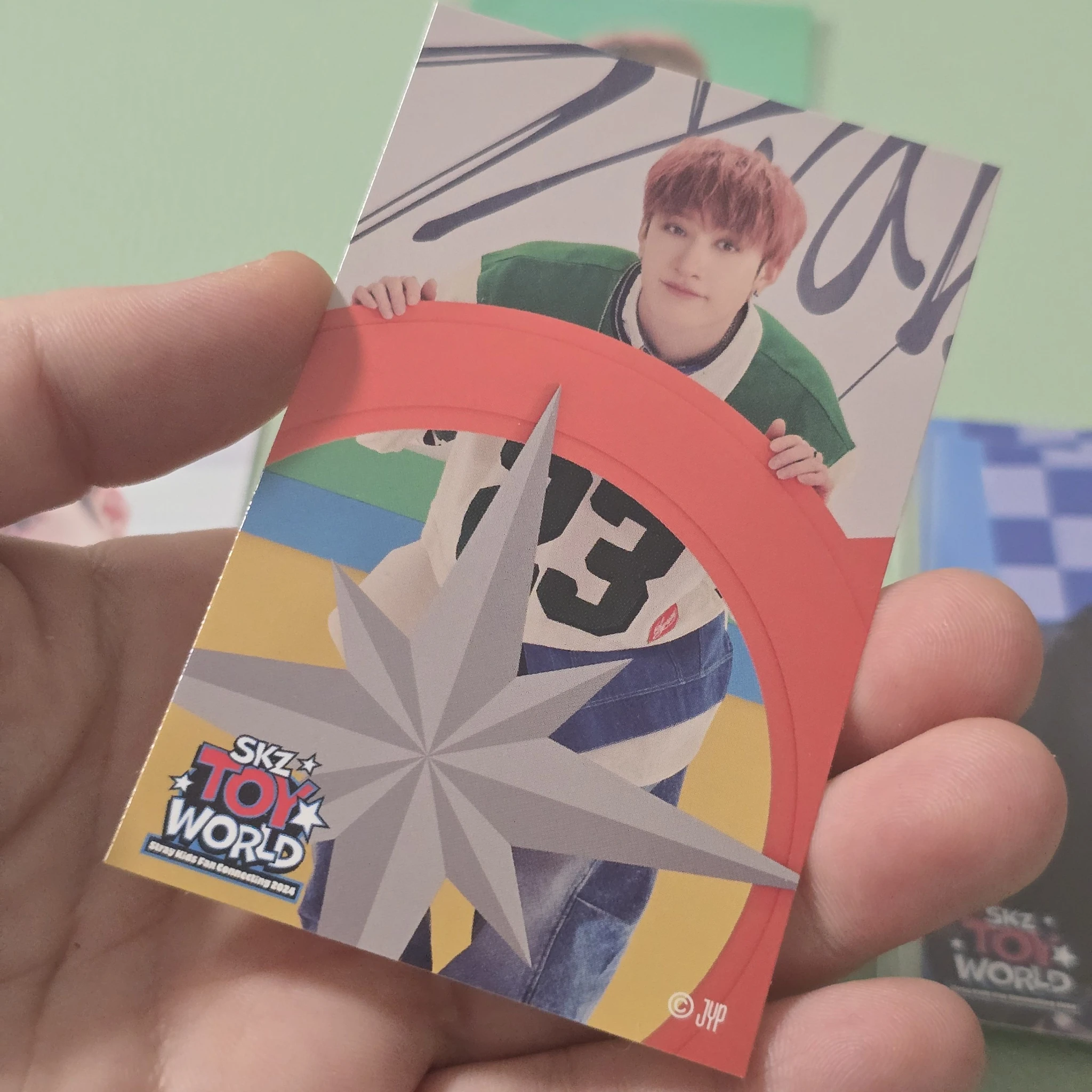 Stray Kids Bang Chan Stray Kids - Bang Chan - SKZ Toy World-Fan Connecting 2024 Event sticker jpfc (japan fanclub) offline lottery sticker card supplemental listing photo 1