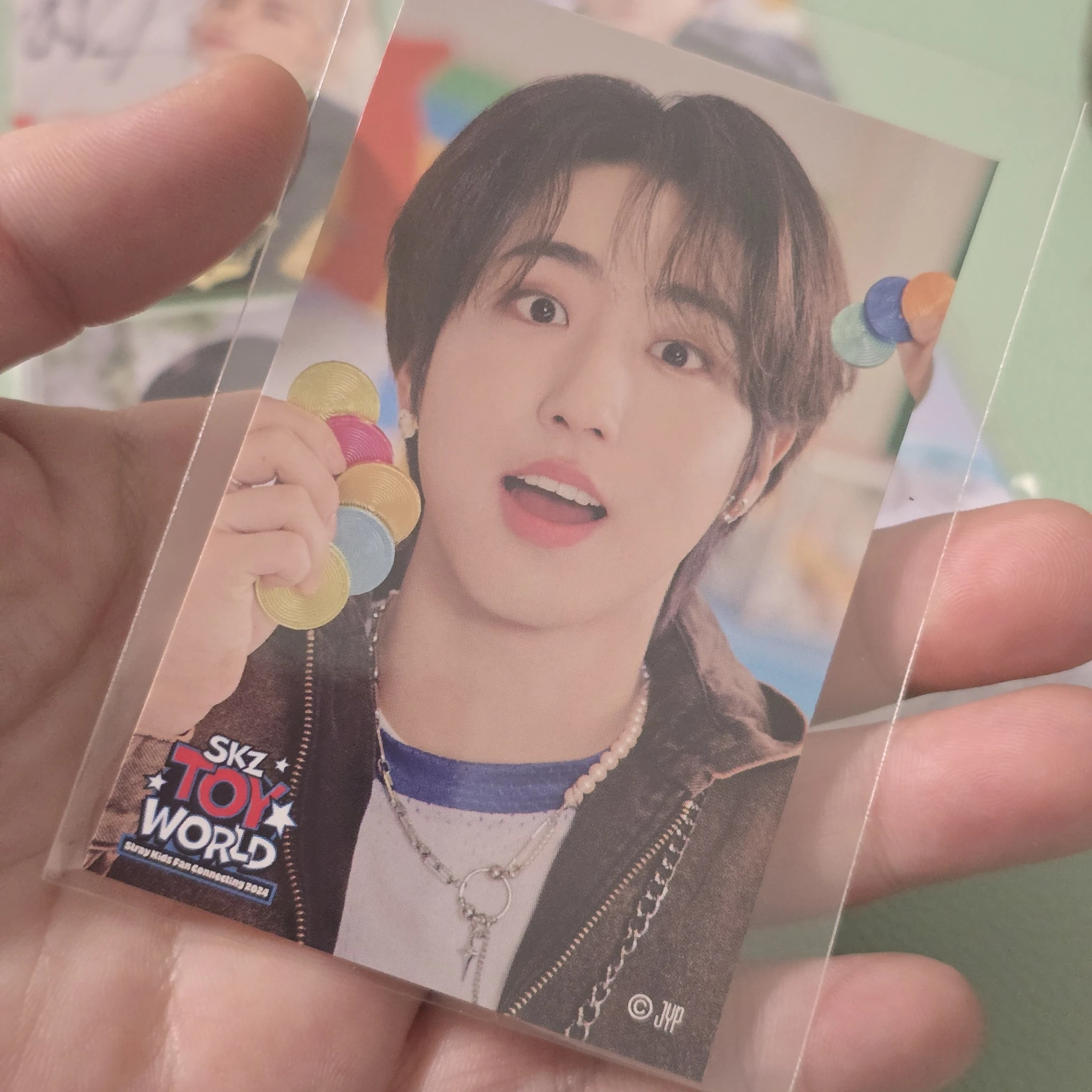 Stray Kids HAN Stray Kids - HAN - SKZ Toy World-Fan Connecting 2024 Event sticker jpfc (japan fanclub) offline lottery sticker card supplemental listing photo 1