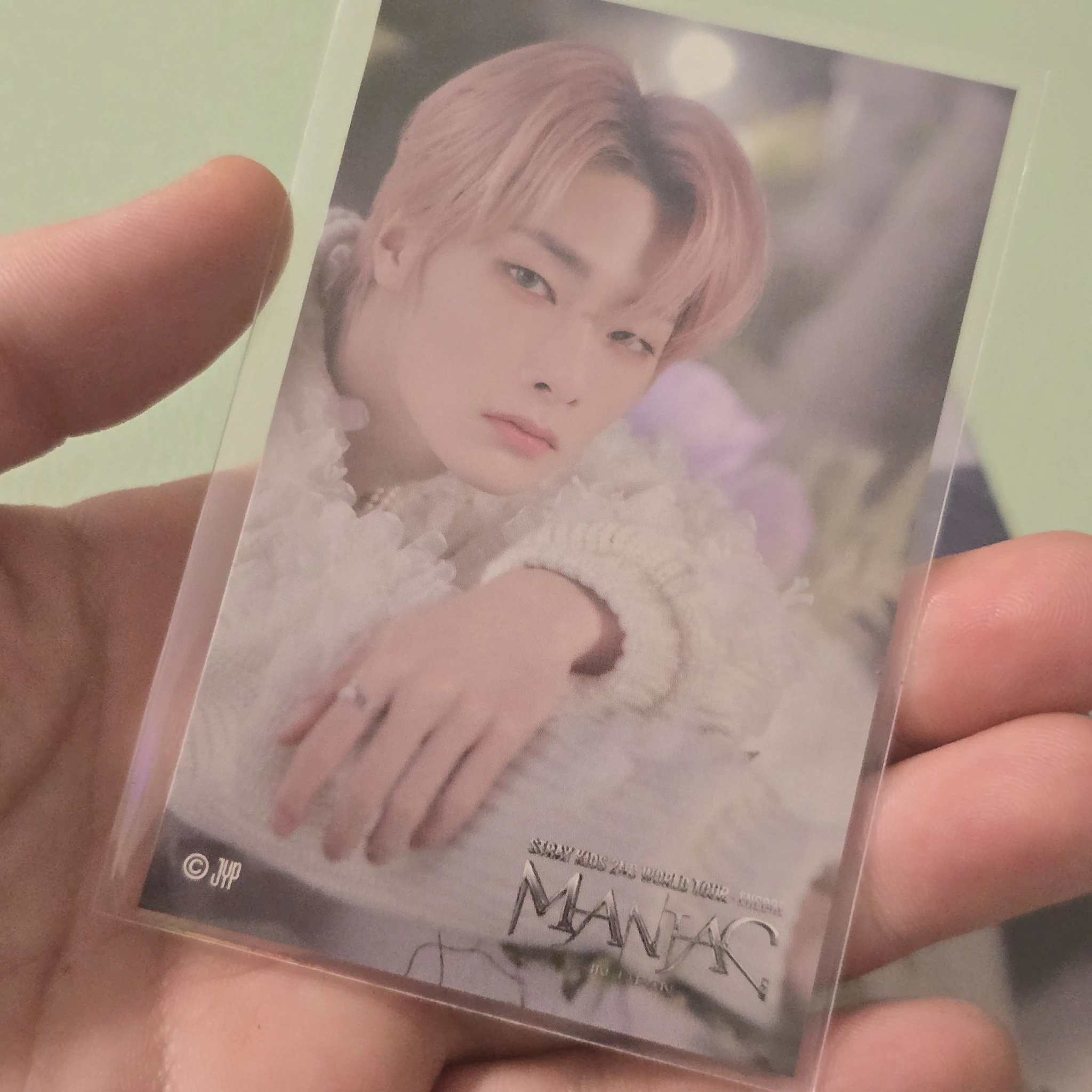 Stray Kids I.N Stray Kids - I.N - Maniac World Tour Event sticker lottery jpfc (japan fanclub) japan A version encore sticker card supplemental listing photo 1