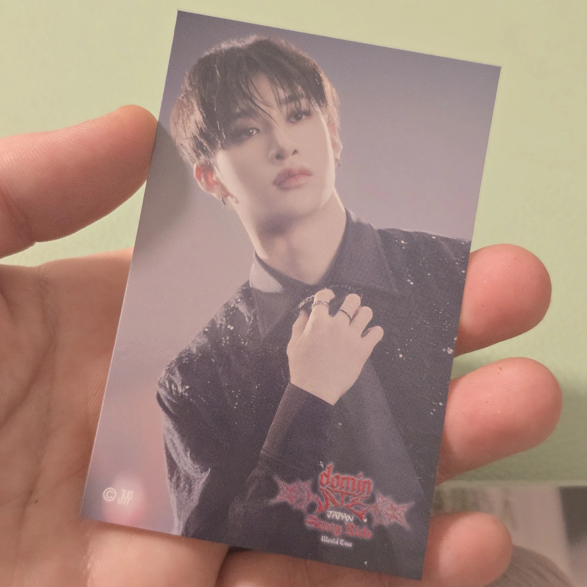 Stray Kids Bang Chan Stray Kids - Bang Chan - DominATE World Tour Event sticker lottery japan jpfc (japan fanclub) offline sticker card supplemental listing photo 1