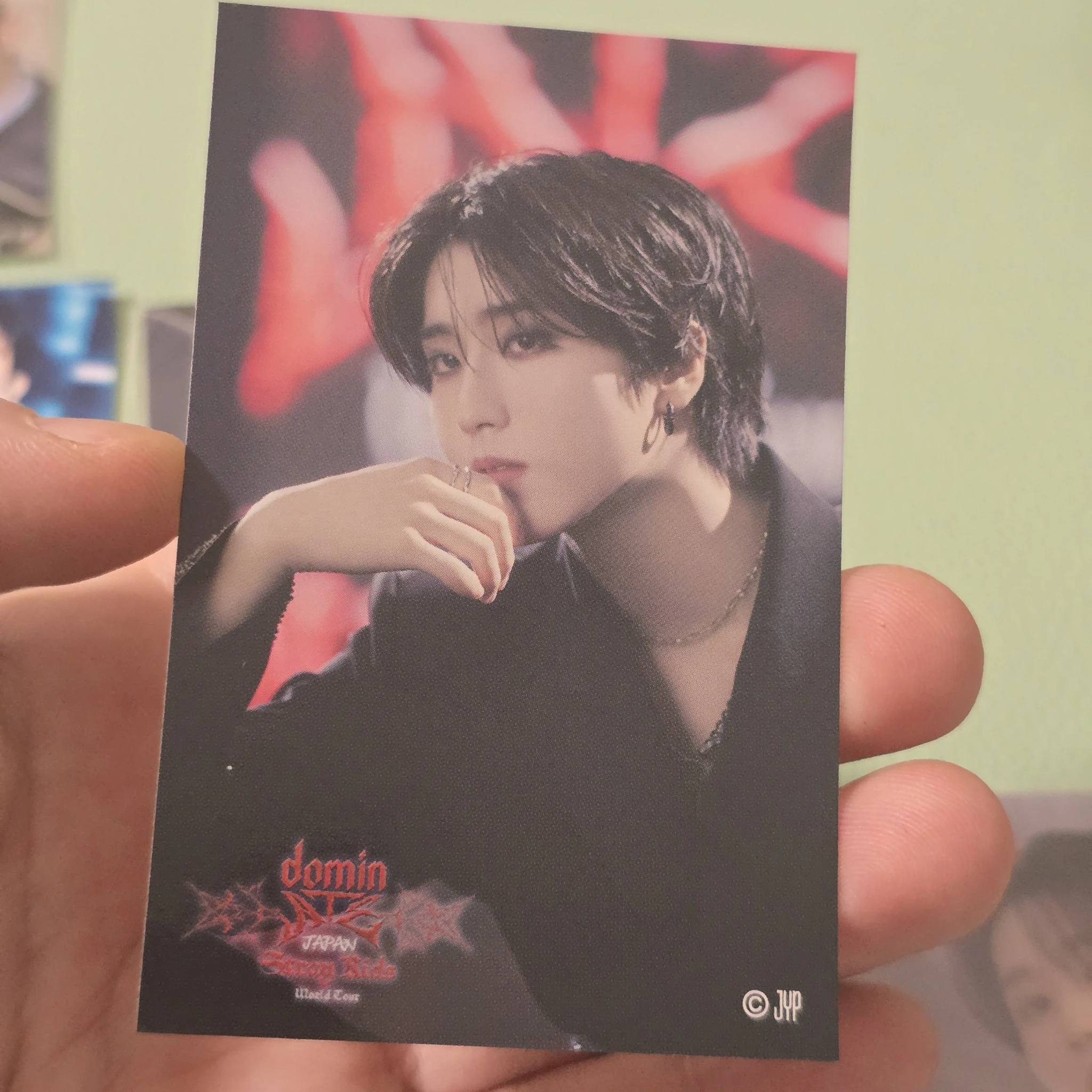 Stray Kids HAN Stray Kids - HAN - DominATE World Tour Event sticker card japan lottery jpfc (japan fanclub) tour exclusive fanclub/membership listing photo 1