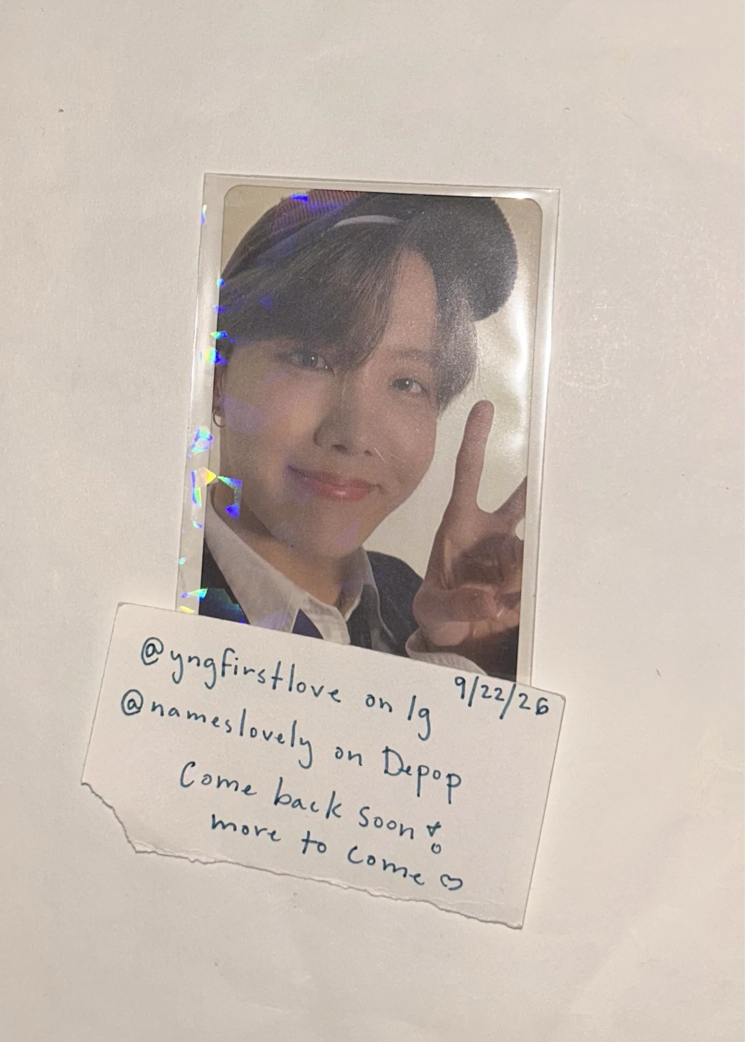 BTS j-hope BTS - J-HOPE - Map of the Soul: 7 Album album photocard ver. 4 listing photo 1