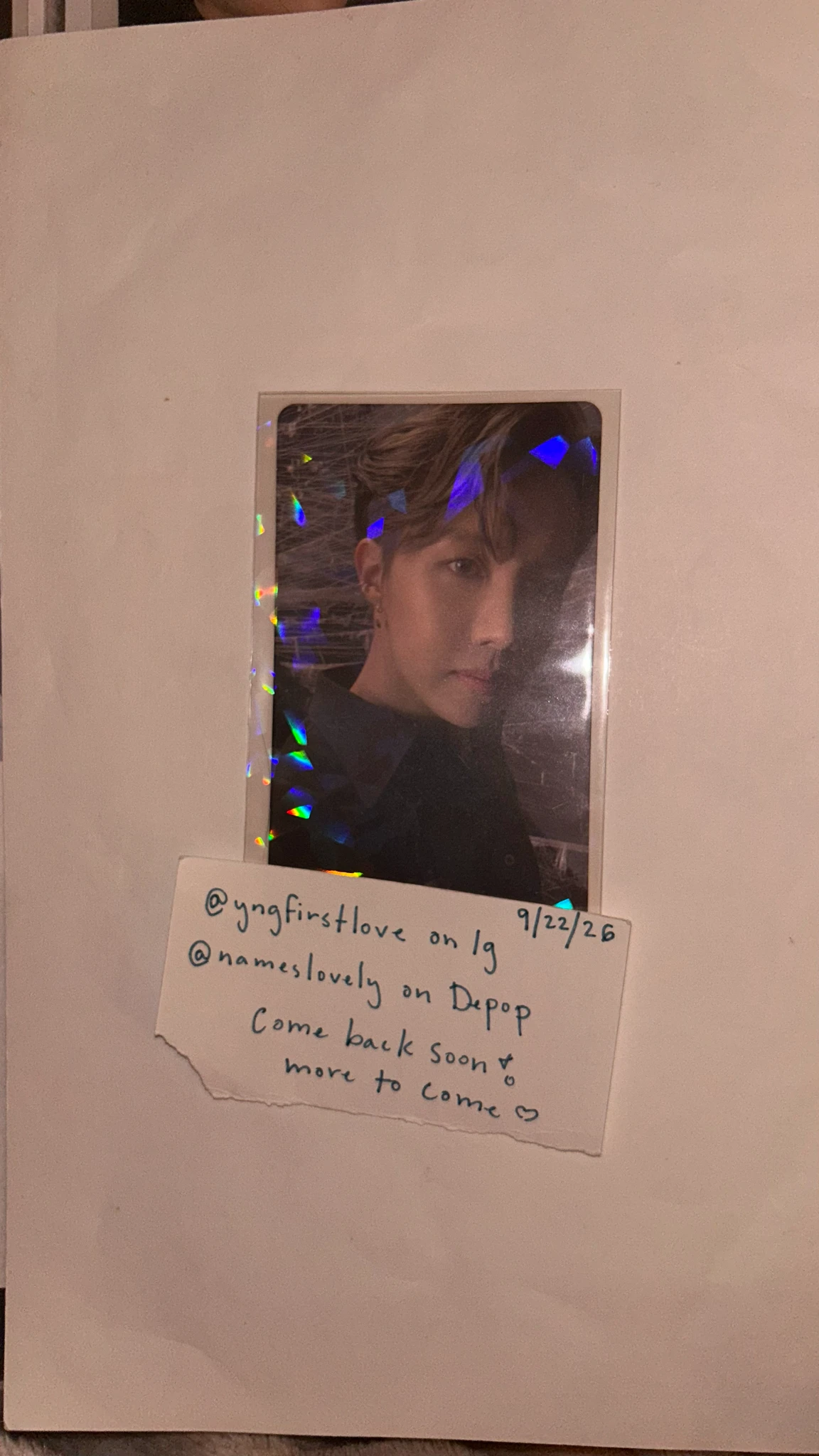 BTS j-hope BTS - J-HOPE - Map of the Soul: 7 Album album photocard ver. 2 listing photo 1