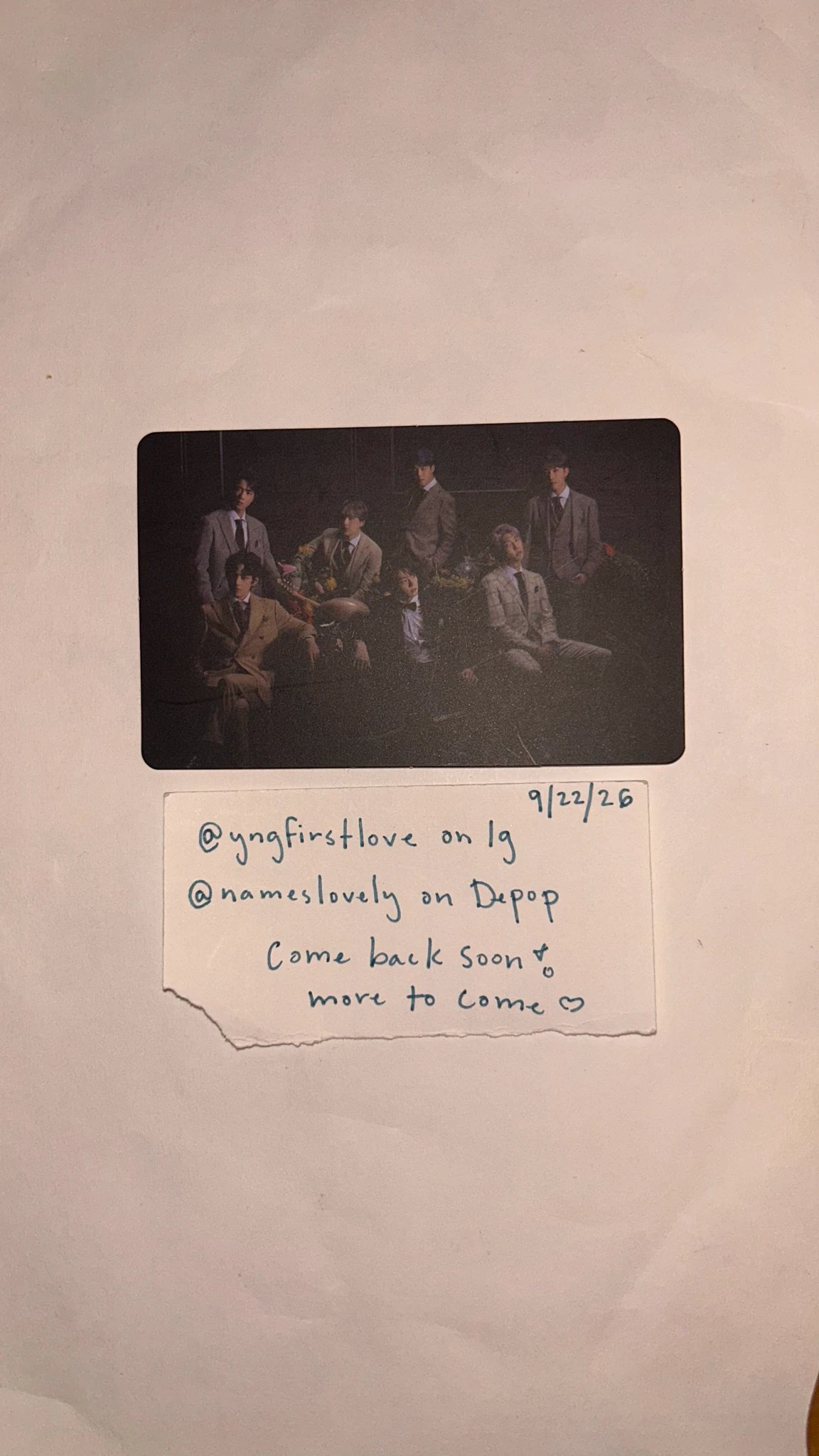 BTS BTS - Map of the Soul: 7 Album album photocard ver. 3 listing photo 1