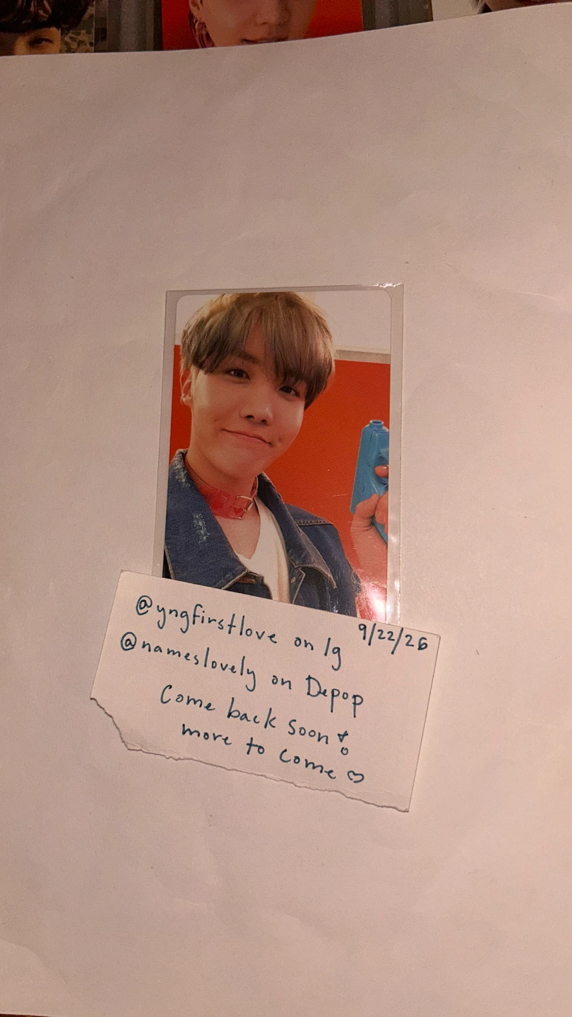BTS j-hope BTS - J-HOPE - Butter Album korean album cream ver album inclusion listing photo 1