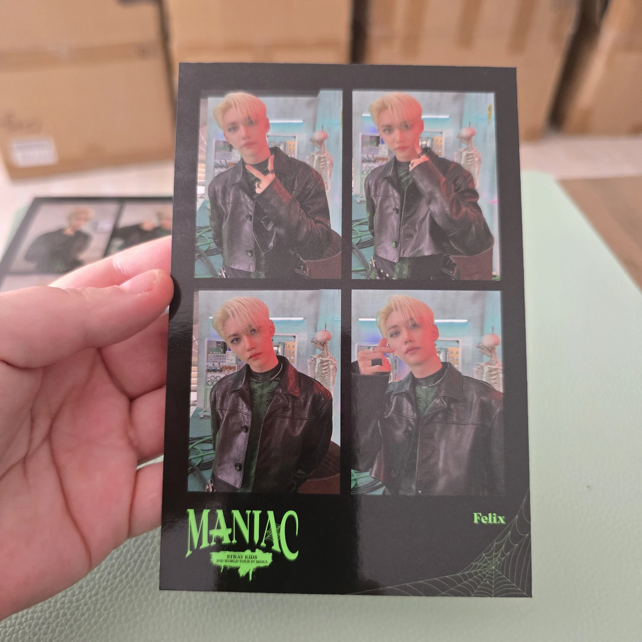 Stray Kids Felix Stray Kids - Felix - Maniac World Tour Event 4 cut photo photo set seoul version tour merch listing photo 1