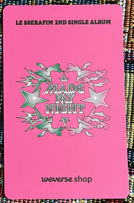 LE SSERAFIM Hong Eunchae LE SSERAFIM - Hong Eunchae - Made My Night Album purchase benefit youtube gift weverse global shop (wvg) round 2 listing photo 2