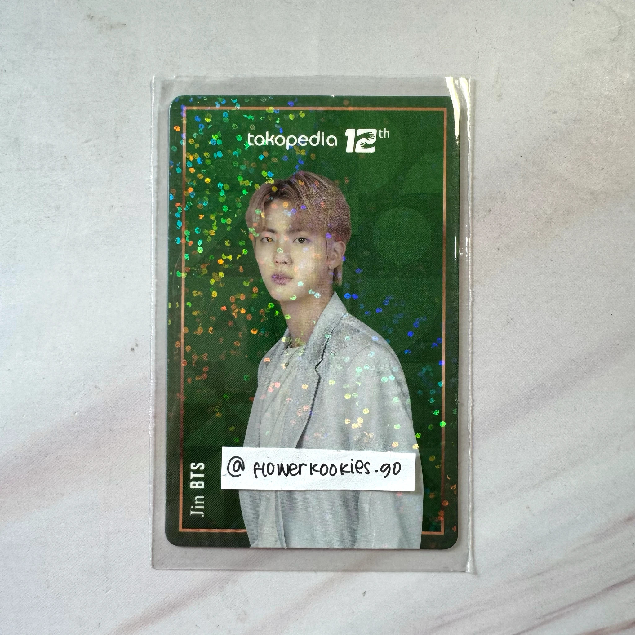 BTS Jin BTS - Jin - Tokopedia Other holographic (hologram) brand collaboration 12th listing photo 1
