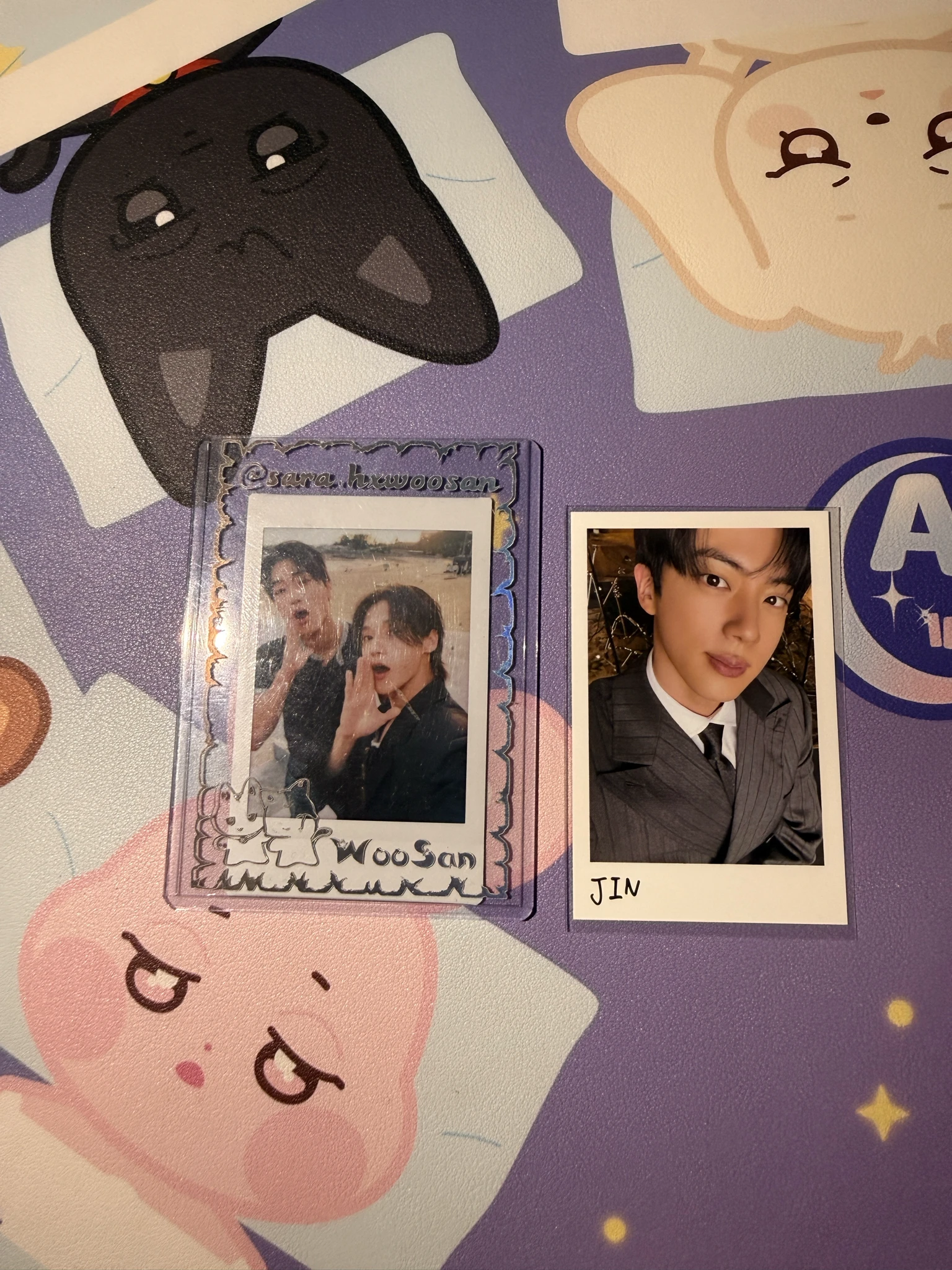 BTS Jin BTS - Jin - Arirang Album polaroid deluxe version vinyl version polaroid set listing photo 1