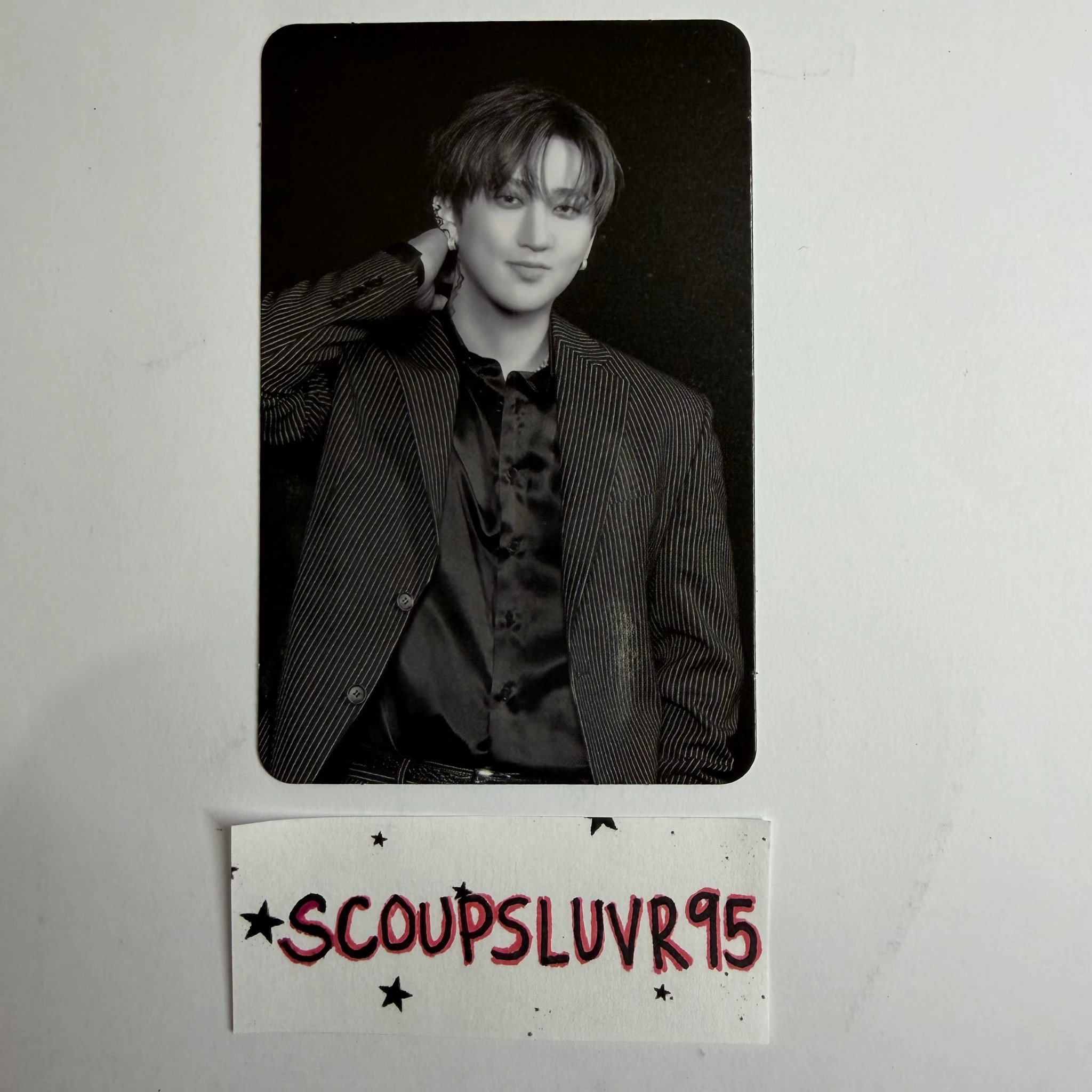 Stray Kids Changbin Stray Kids - Changbin - HOP Album album photocard monochrome accordion version bad image - replace listing photo 1