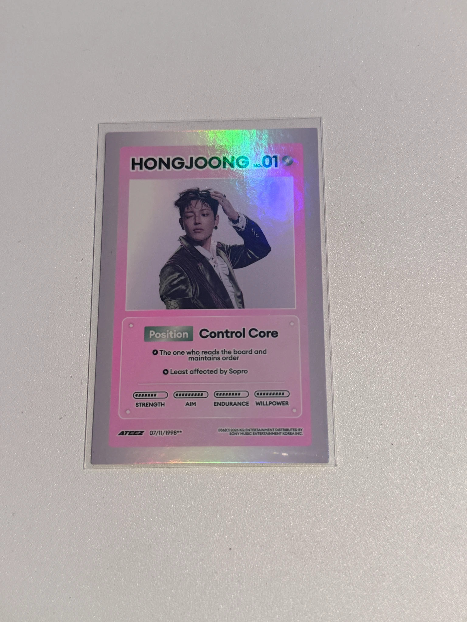 ATEEZ Hongjoong ATEEZ - Hongjoong - GOLDEN HOUR : Part.5 Album album inclusion A version holographic (hologram) listing photo 1