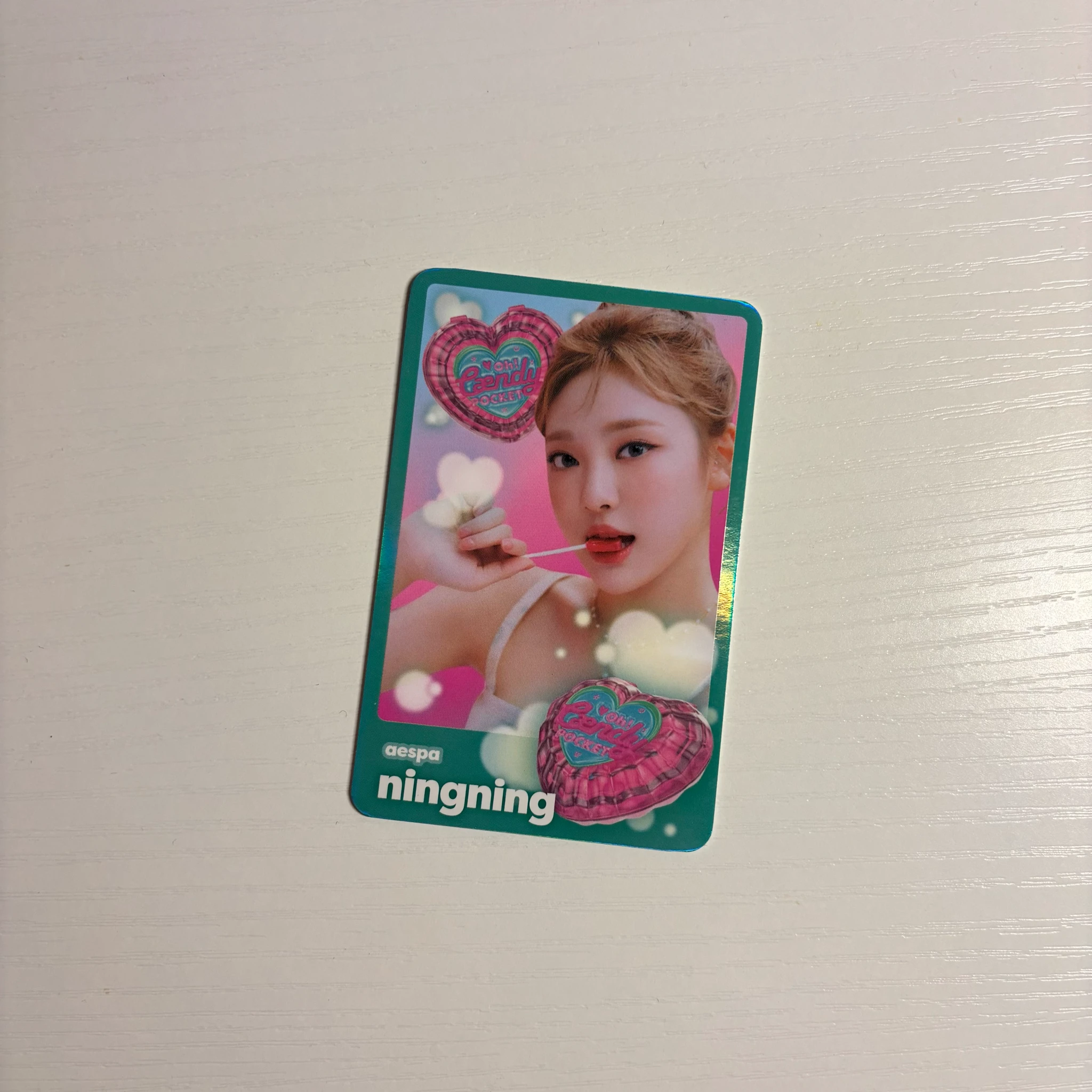 aespa Ningning aespa - Ningning - Oh! Caendy Pocket MD Event trading card merch photocard holographic (hologram) listing photo 1