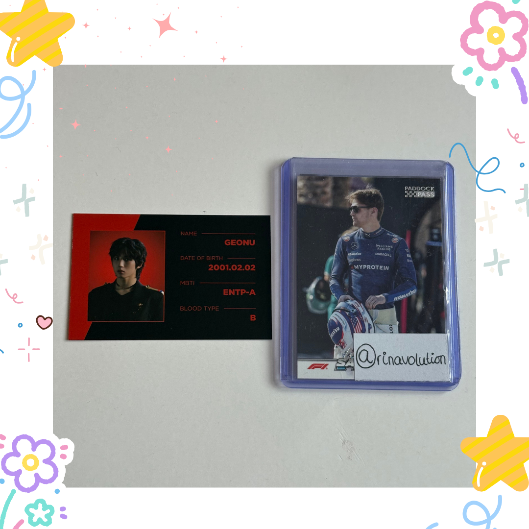JustB Geonu JustB - Geonu - Just Burn Album id card album photocard listing photo 1