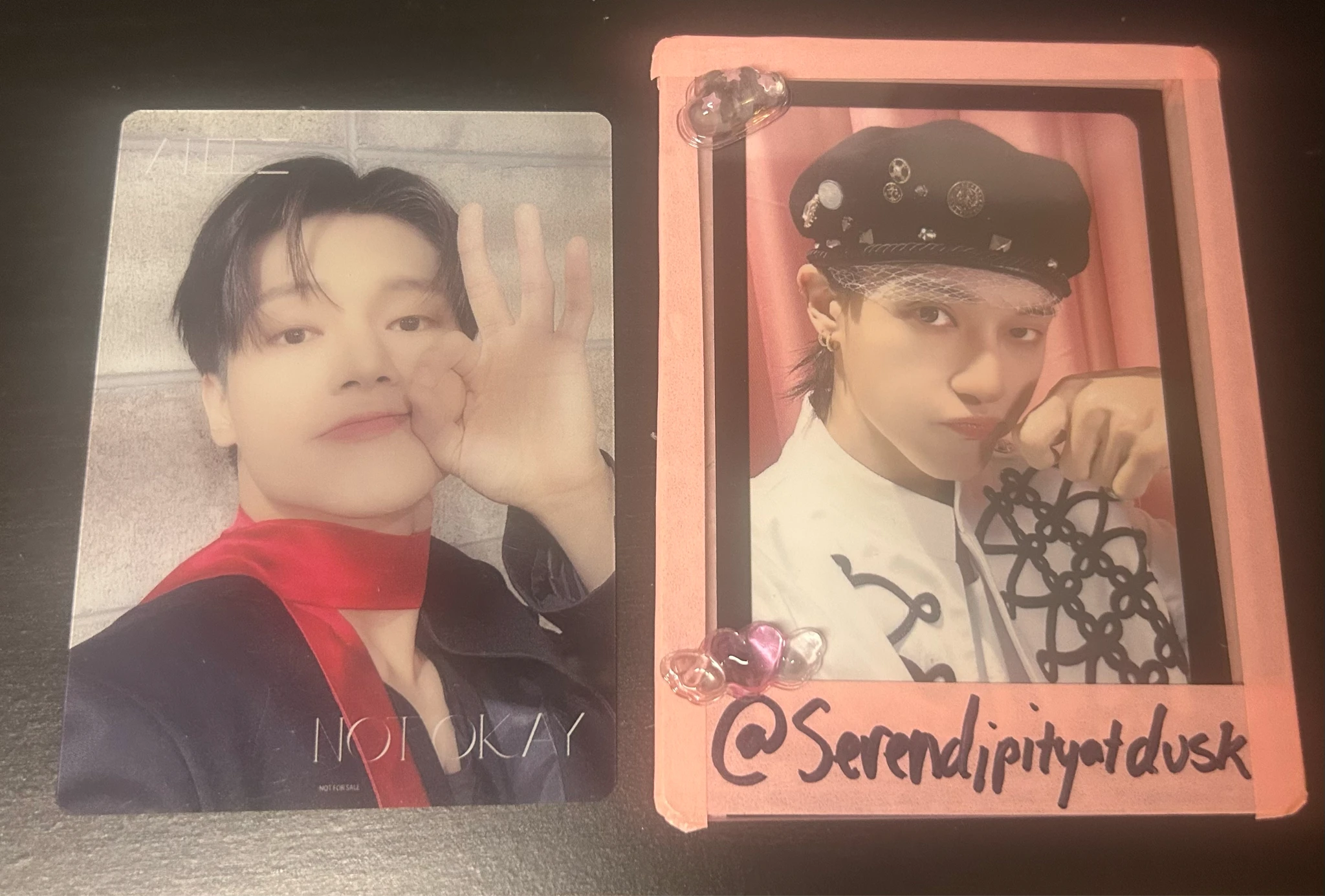 ATEEZ Wooyoung ATEEZ - Wooyoung - NOT OKAY Album hmv pob (pre-order benefit) transparent listing photo 1