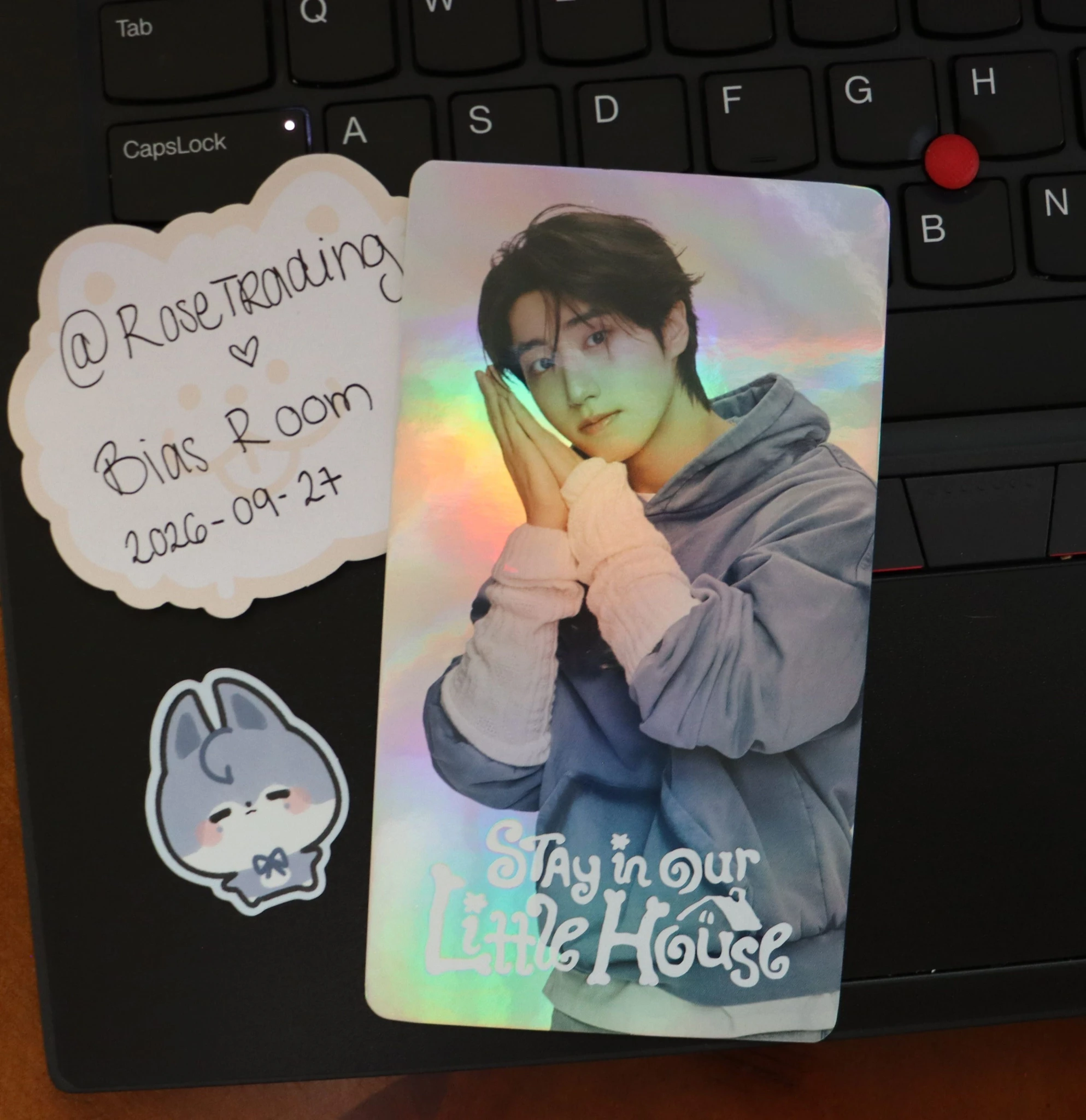Stray Kids HAN Stray Kids - HAN - 6th Fanmeeting - STAY in Our Little House Event non-standard size trading card holographic (hologram) listing photo 1