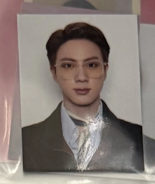 BTS Jin BTS - Jin - 2021 Season’s Greetings Other id card mini photocard listing photo 1