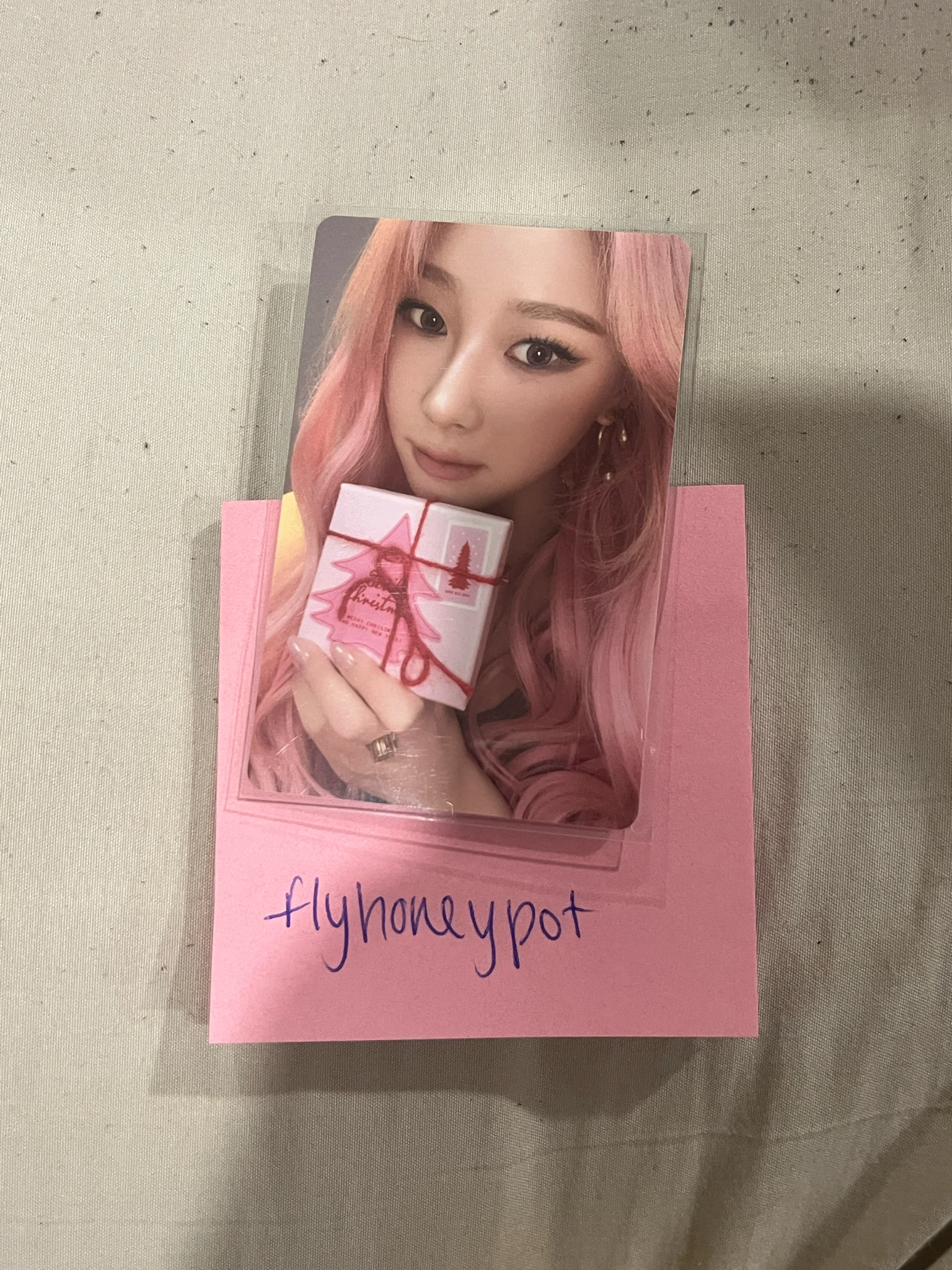 aespa Giselle aespa - Giselle - Pink Christmas (All) Other 2024 version trading card random pack listing photo 1