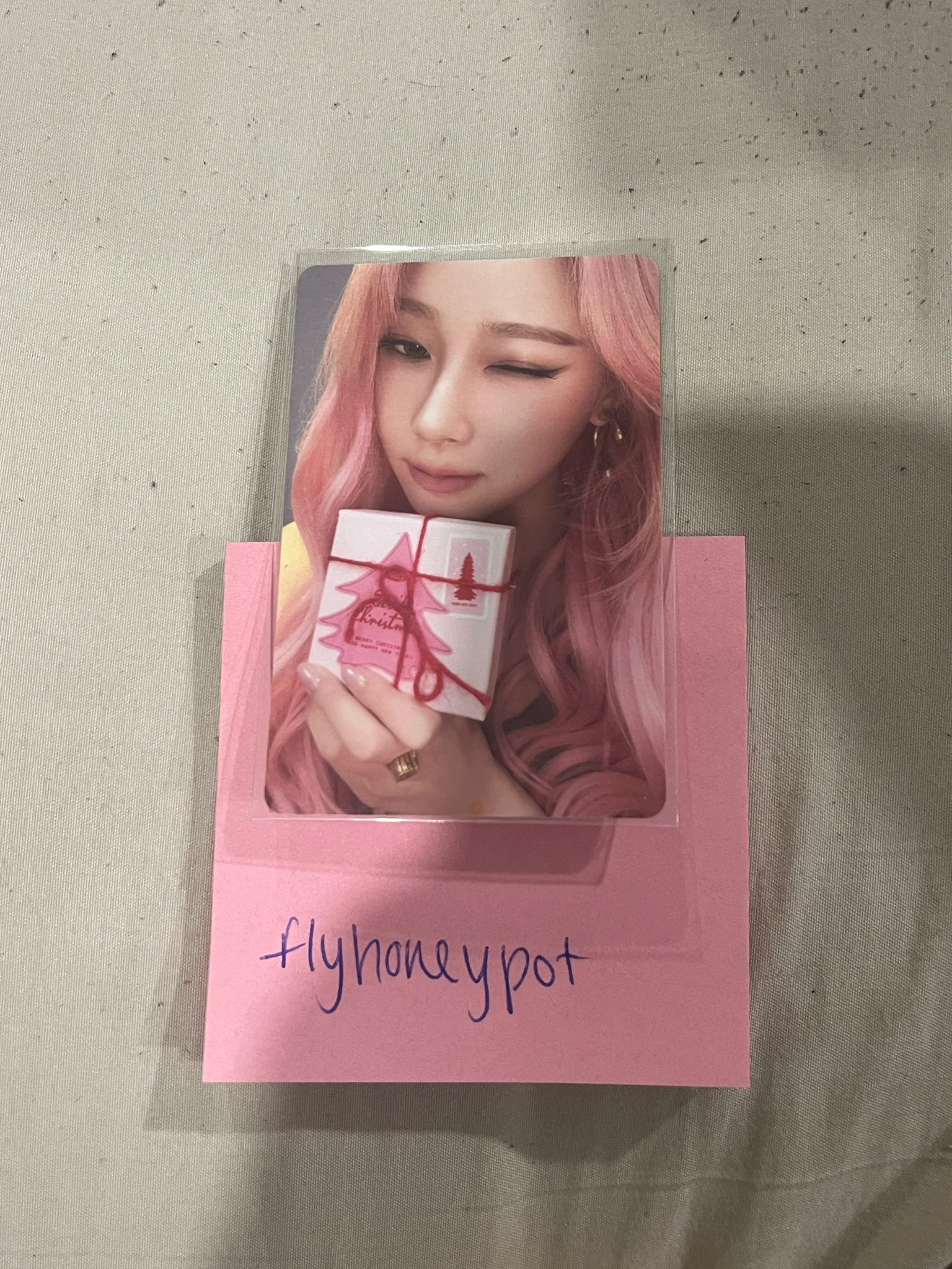 aespa Giselle aespa - Giselle - Pink Christmas (All) Other 2024 version trading card random pack listing photo 1