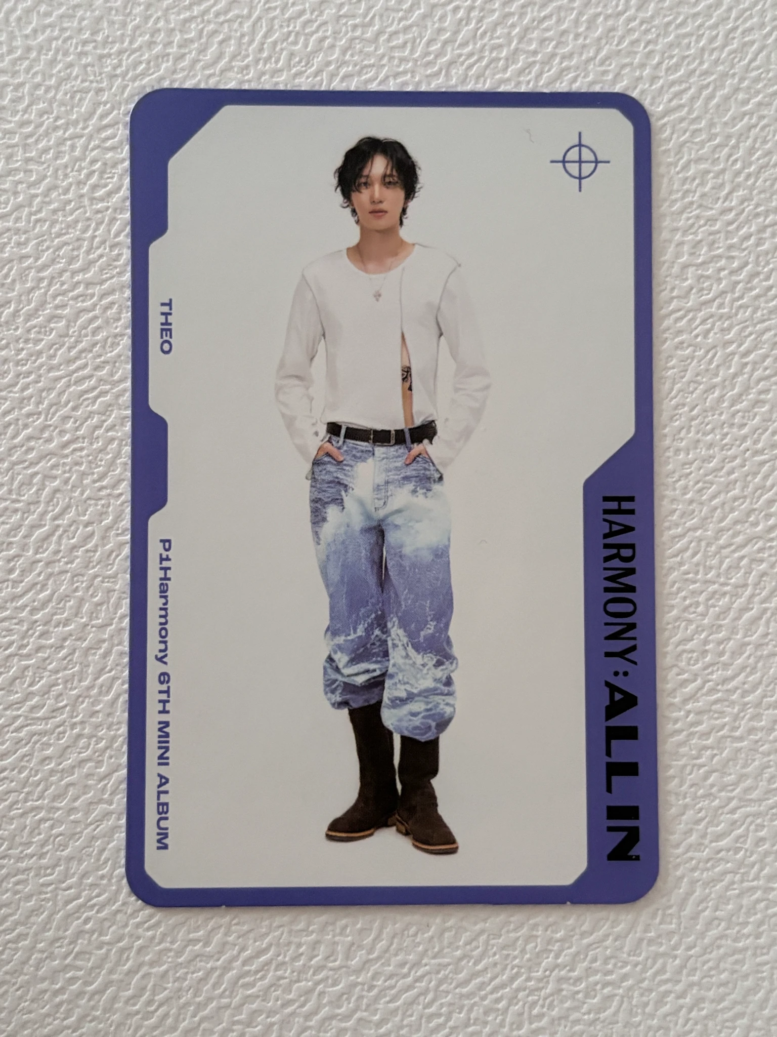 P1Harmony Theo P1Harmony - Theo - Harmony: All In Album flow in version character card version album photocard listing photo 1