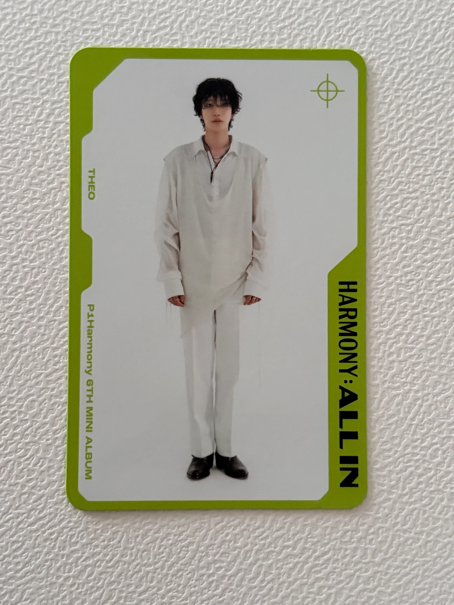 P1Harmony Theo P1Harmony - Theo - Harmony: All In Album album photocard all in version character card version listing photo 1