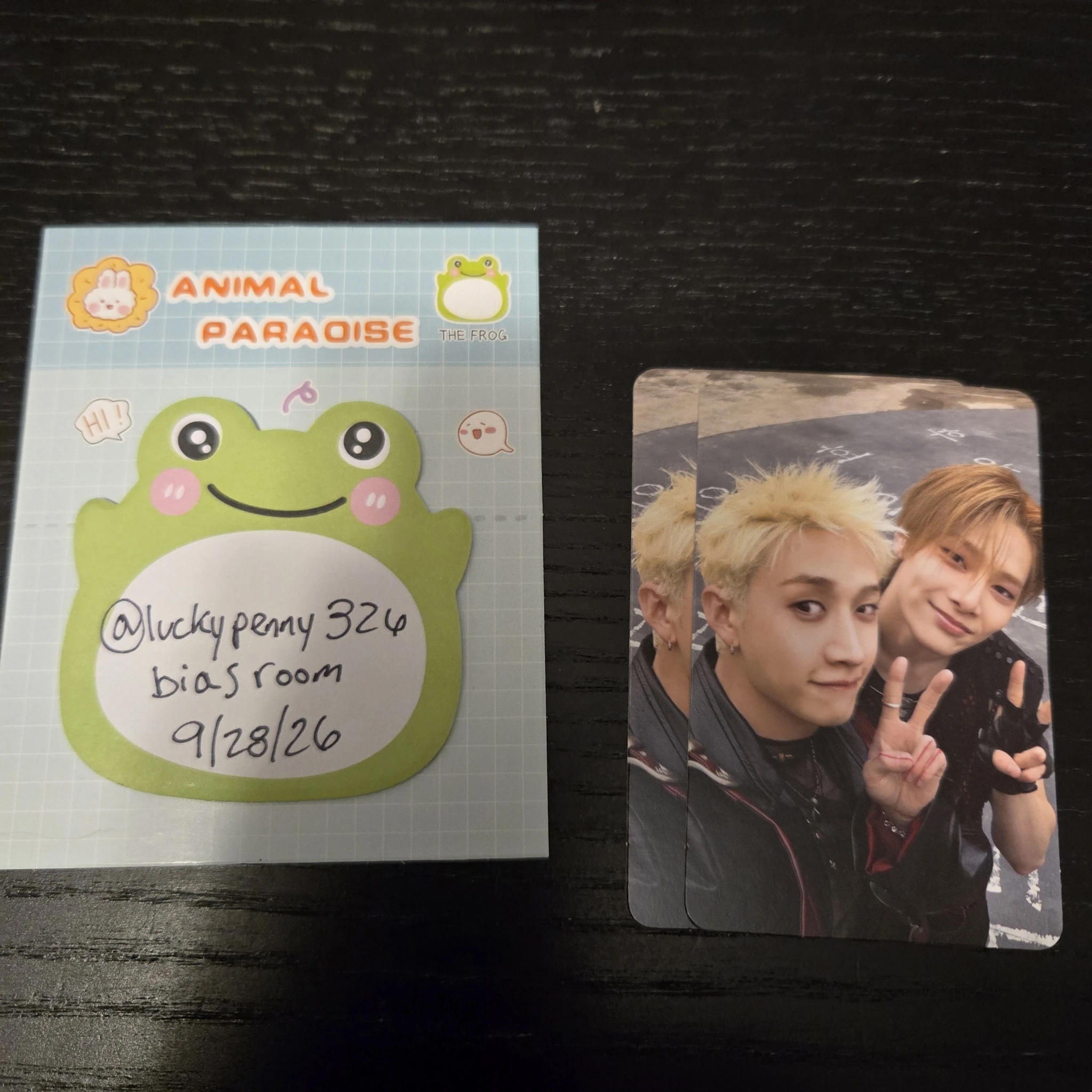 Stray Kids Stray Kids - Bang Chan & I.N - This & That Album album photocard that version listing photo 1