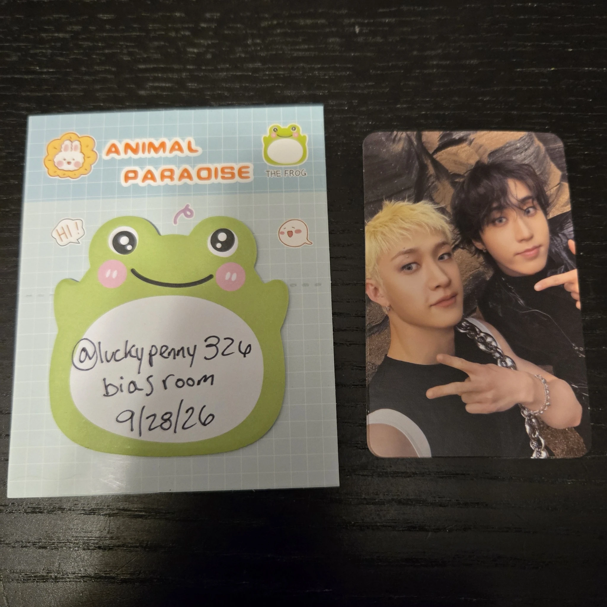 Stray Kids Stray Kids - Bang Chan & HAN - This & That Album album photocard this version listing photo 1