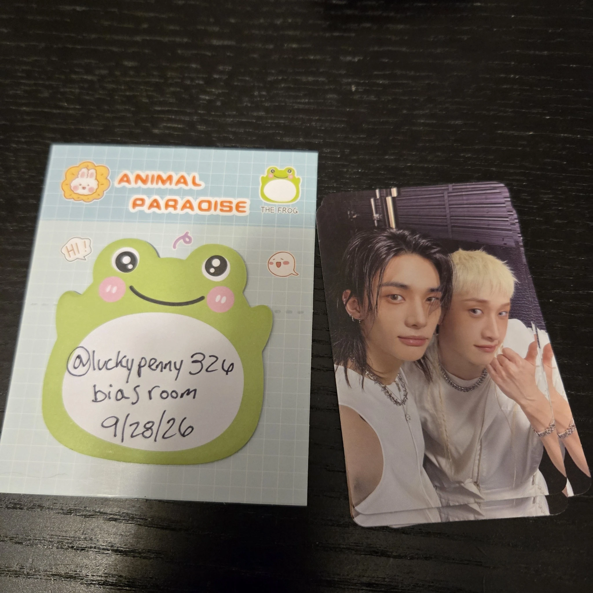 Stray Kids Stray Kids - Bang Chan & Hyunjin - THIS & THAT Album limited edition album photocard truck version listing photo 1