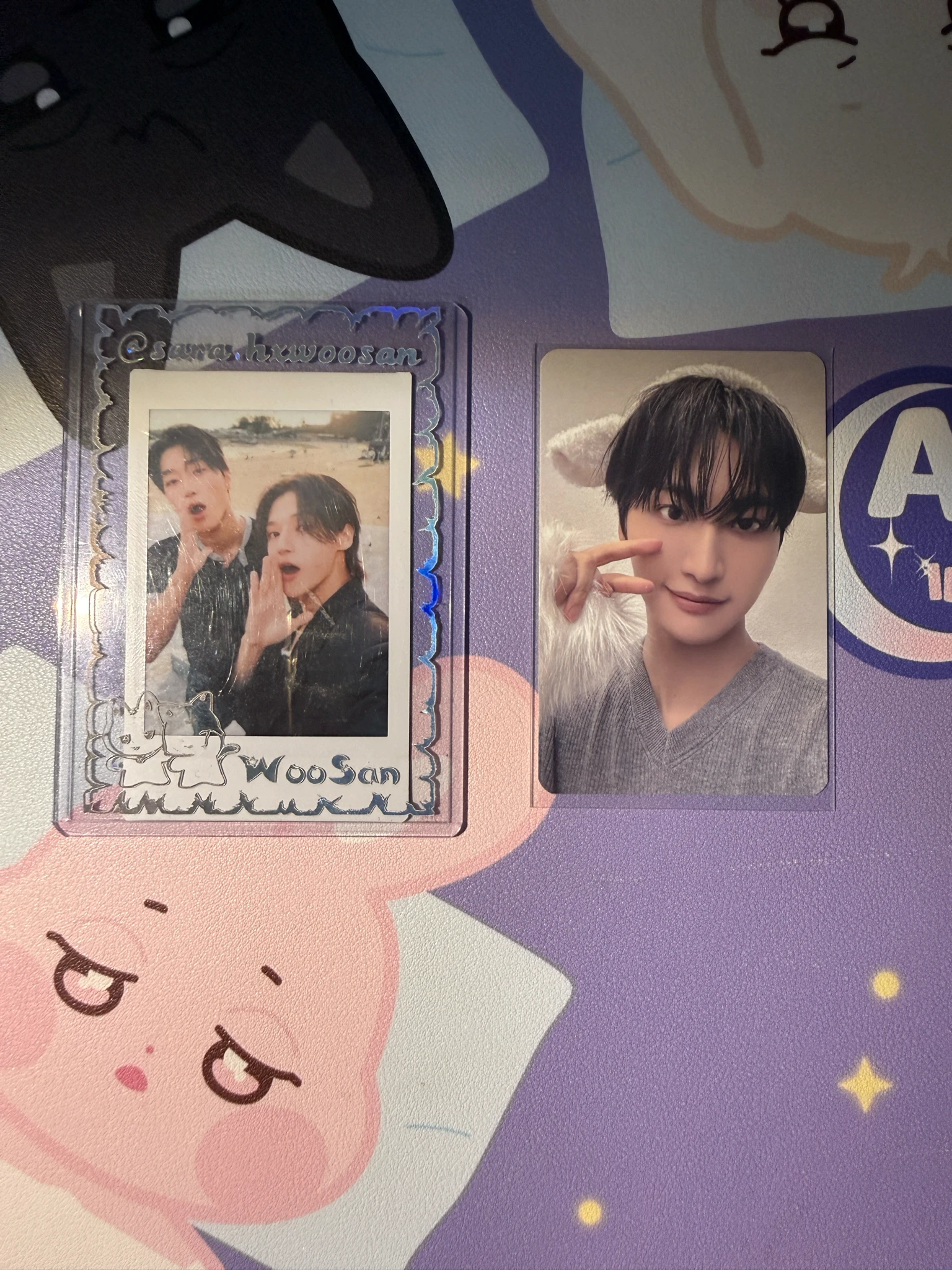 ATEEZ Seonghwa ATEEZ - Seonghwa - Golden Hour : Part.4 Album makestar pob (pre-order benefit) fansign round 5 listing photo 1