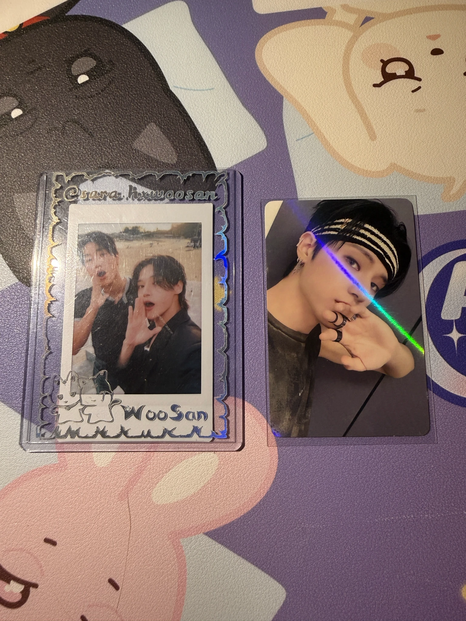 ATEEZ Wooyoung ATEEZ - Wooyoung - THE WORLD EP.2 : OUTLAW Album pob (pre-order benefit) makestar holographic (hologram) listing photo 1