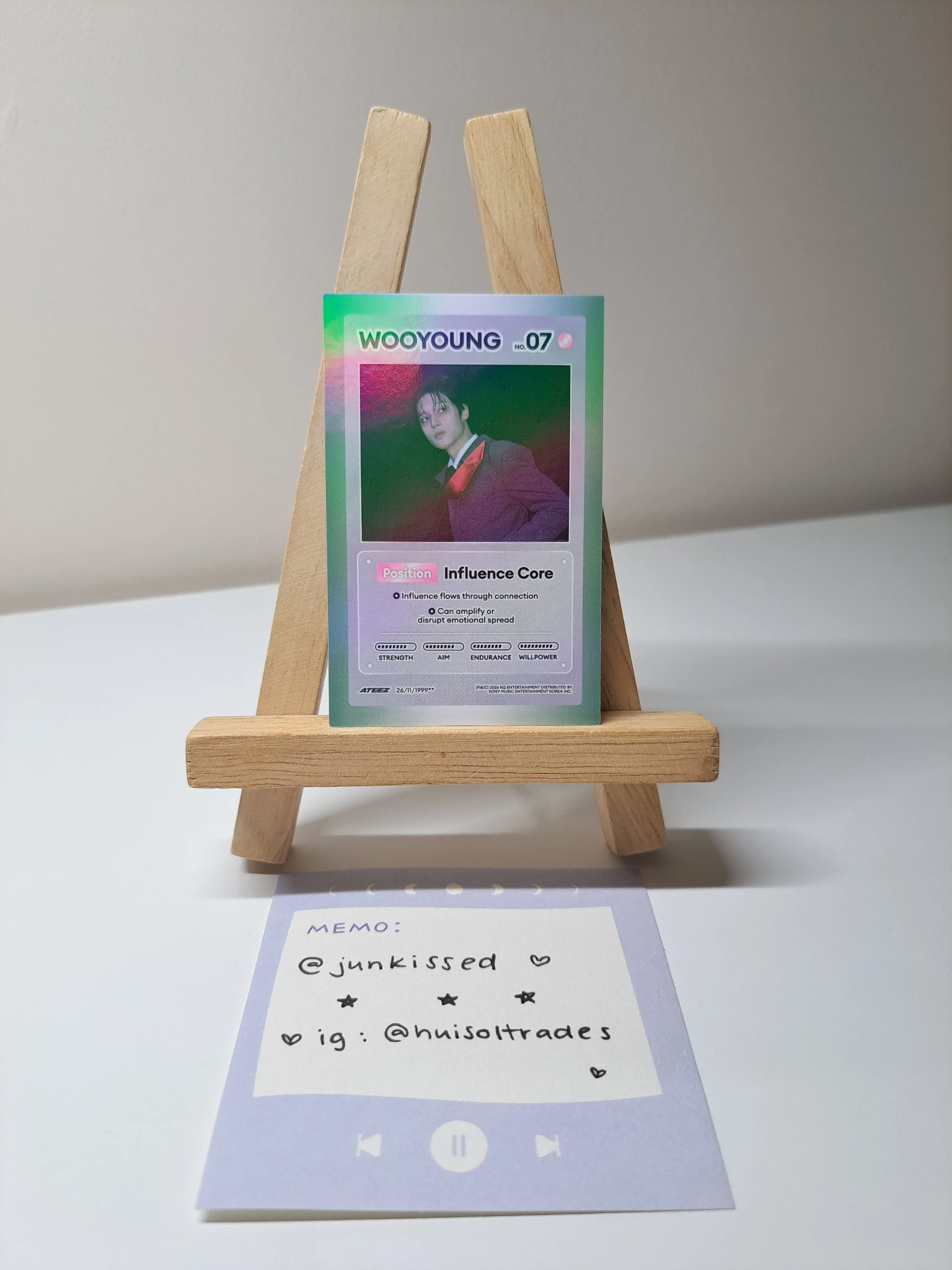 ATEEZ Wooyoung ATEEZ - Wooyoung - GOLDEN HOUR : Part.5 Album album photocard listing photo 1