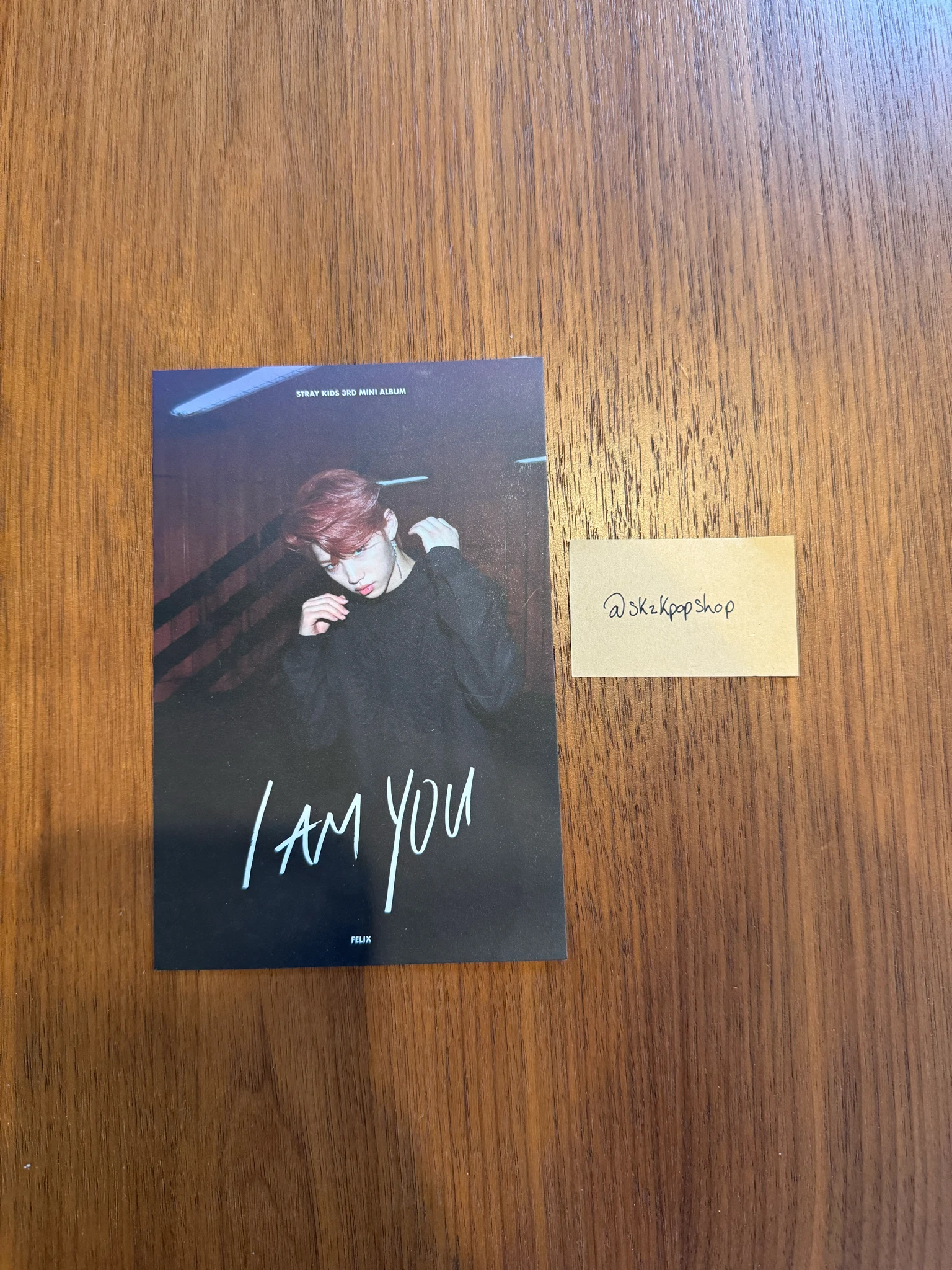 Stray Kids Felix Stray Kids - Felix - I am YOU Album postcard pre-order benefit (pob) version 1 listing photo 1
