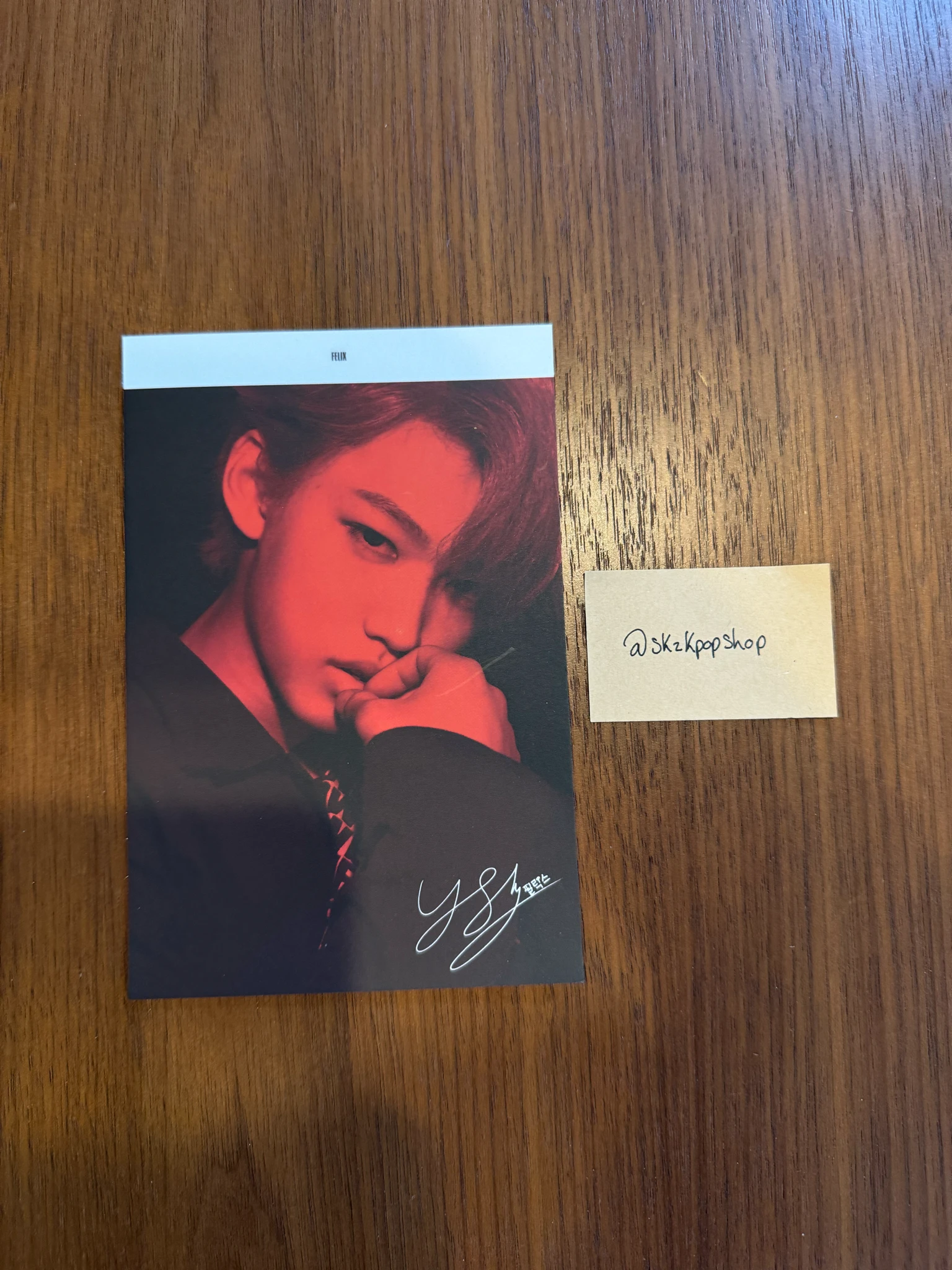 Stray Kids Felix Stray Kids - Felix - I am WHO? Album pre-order benefit (pob) postcard listing photo 1