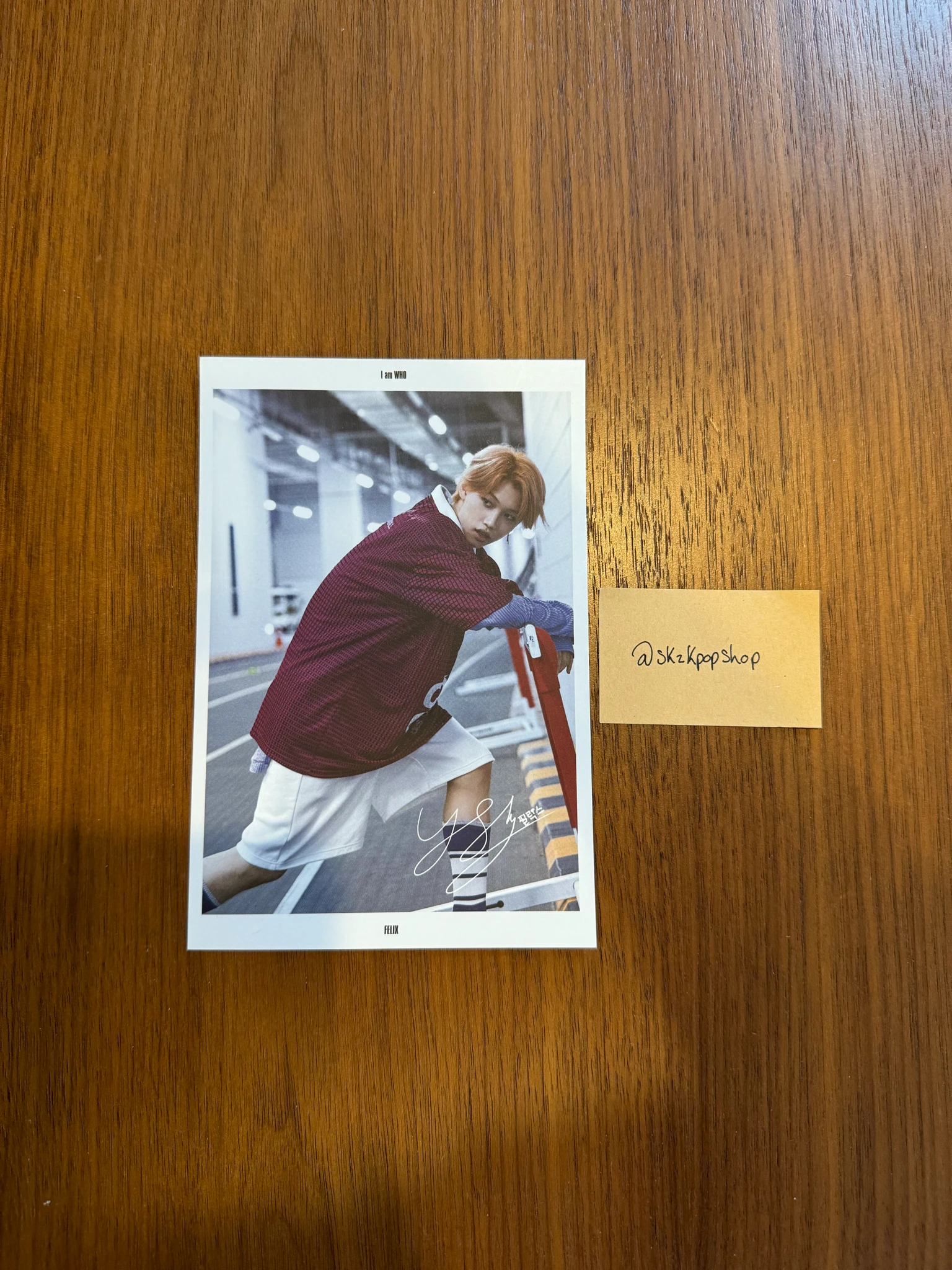 Stray Kids Felix Stray Kids - Felix - I am WHO? Album pre-order benefit (pob) postcard listing photo 1