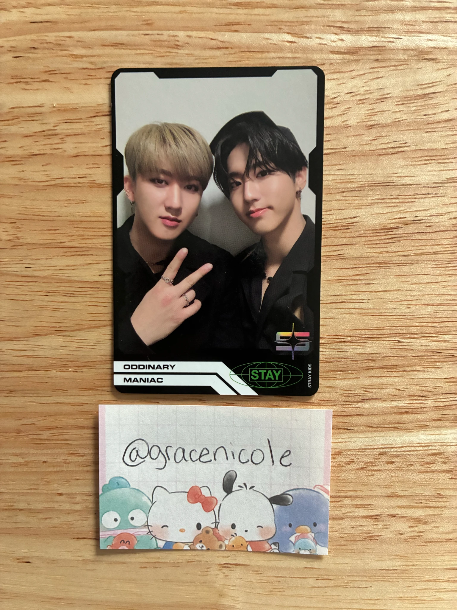 Stray Kids Stray Kids - HAN & Changbin - Oddinary Album album photocard pre-order benefit trading card listing photo 1