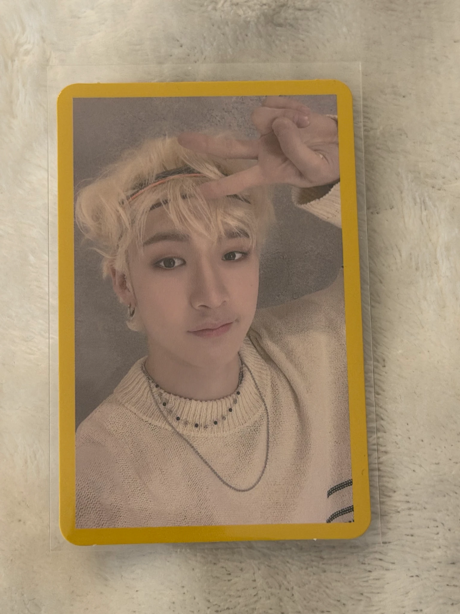 Stray Kids Bang Chan Stray Kids - Bang Chan - Clé 2: Yellow Wood Album album photocard yellow border ver. listing photo 1