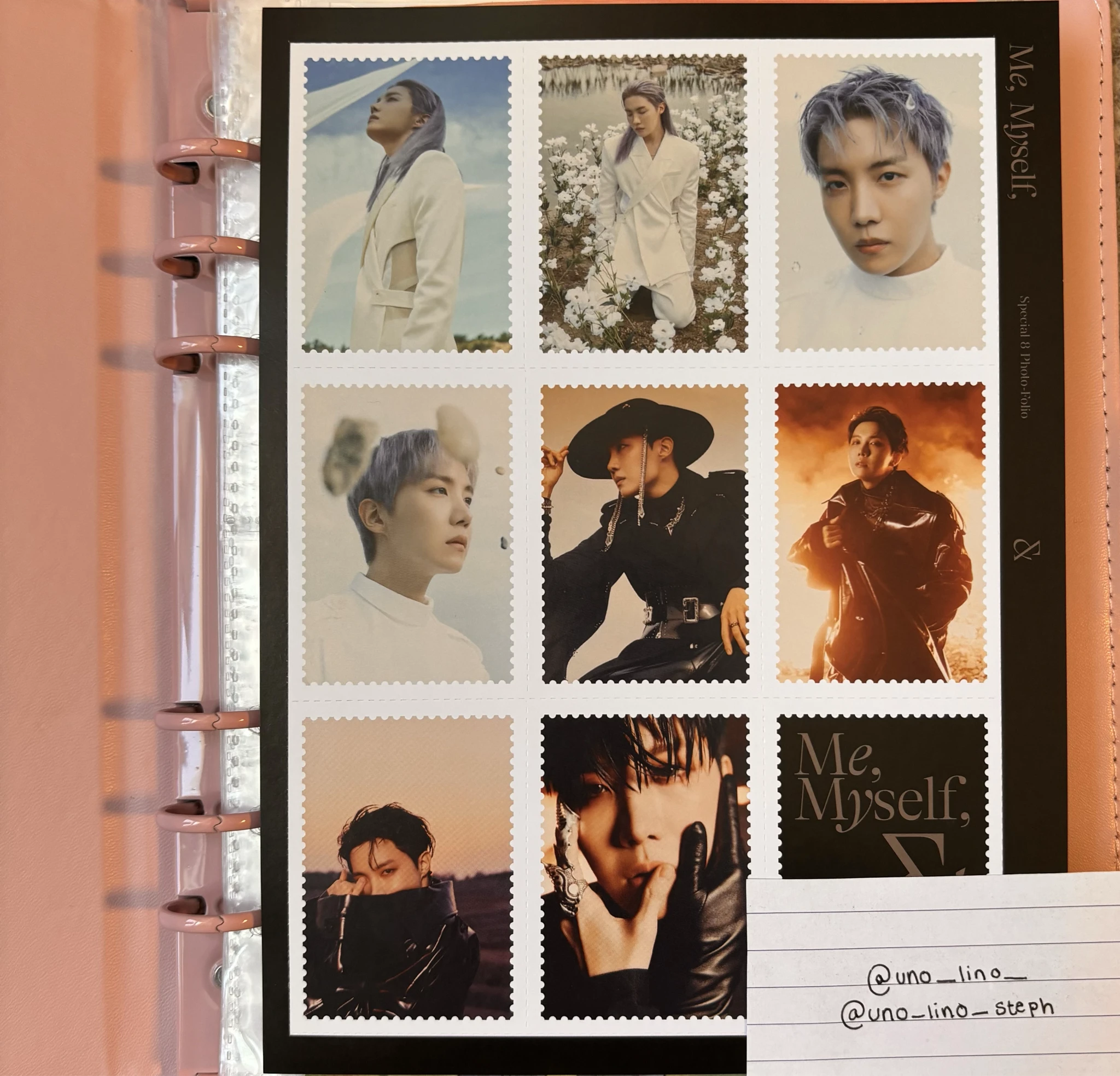 BTS j-hope BTS - j-hope - BTS Photo-Folio (Me, Myself, And) Other postage stamp photobook inclusion listing photo 1