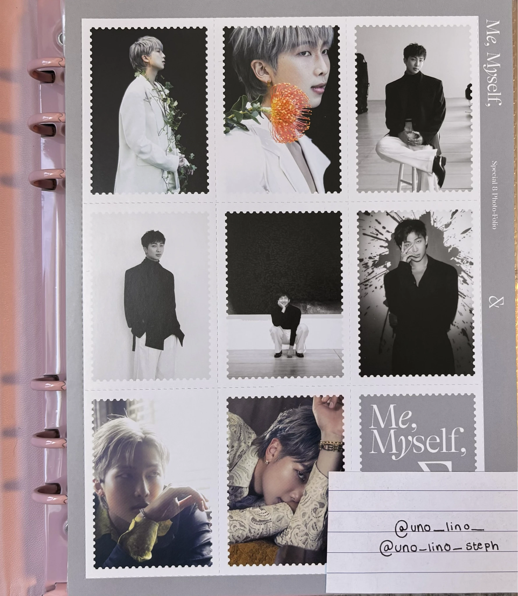 BTS RM BTS - RM - BTS Photo-Folio (Me, Myself, And) Other postage stamp photobook inclusion listing photo 1
