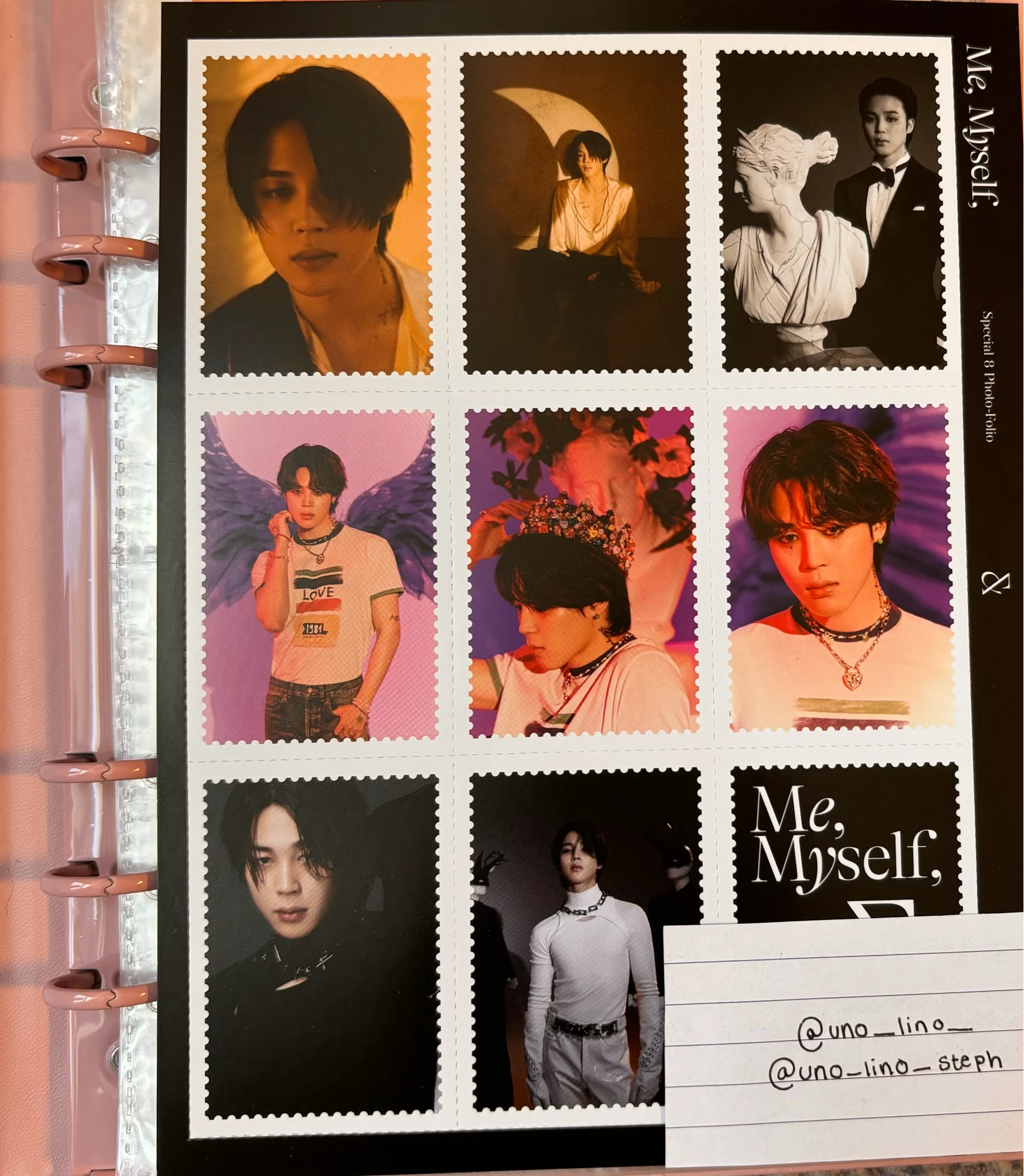 BTS Jimin BTS - Jimin - BTS Photo-Folio (Me, Myself, And) Other postage stamp photobook inclusion listing photo 1