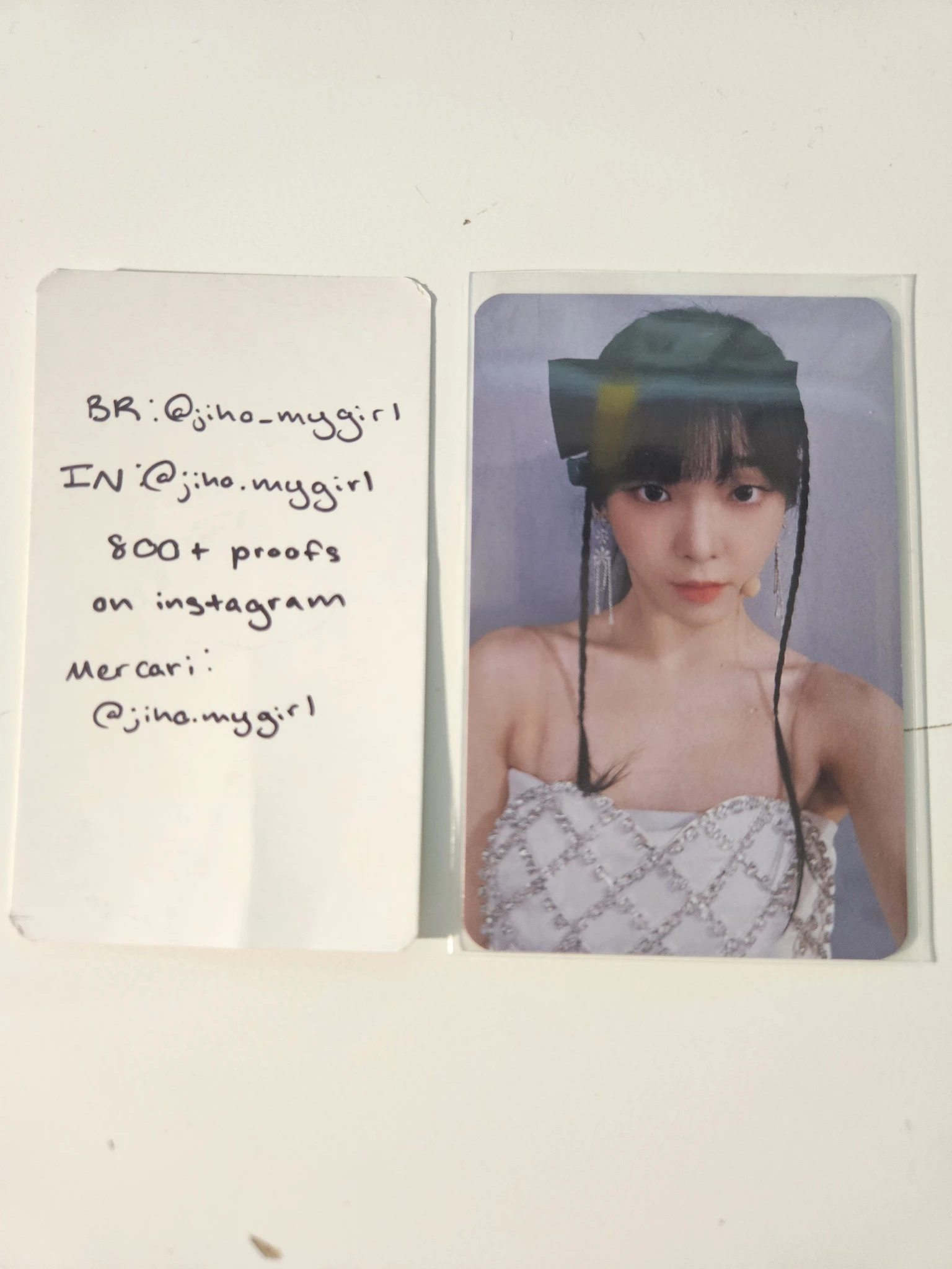 OH MY GIRL Seunghee OH MY GIRL - Seunghee - Golden Hourglass Album round 3 jump up fansign listing photo 1
