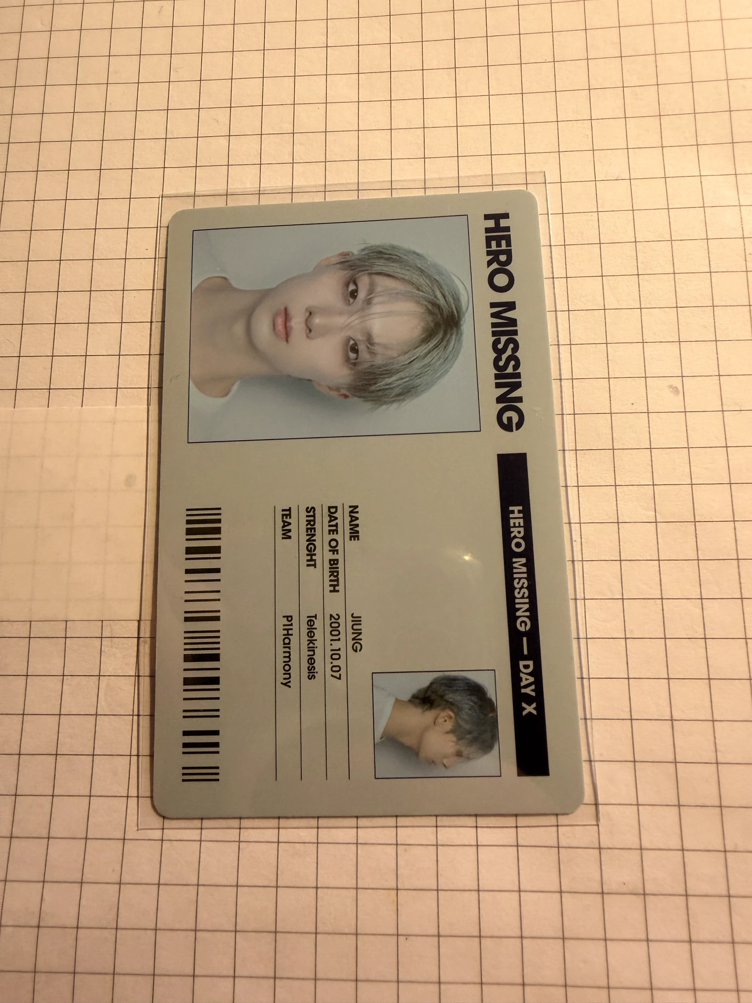 P1Harmony Jiung P1Harmony - Jiung - UNIQUE Album B version id card double-sided album inclusion listing photo 1