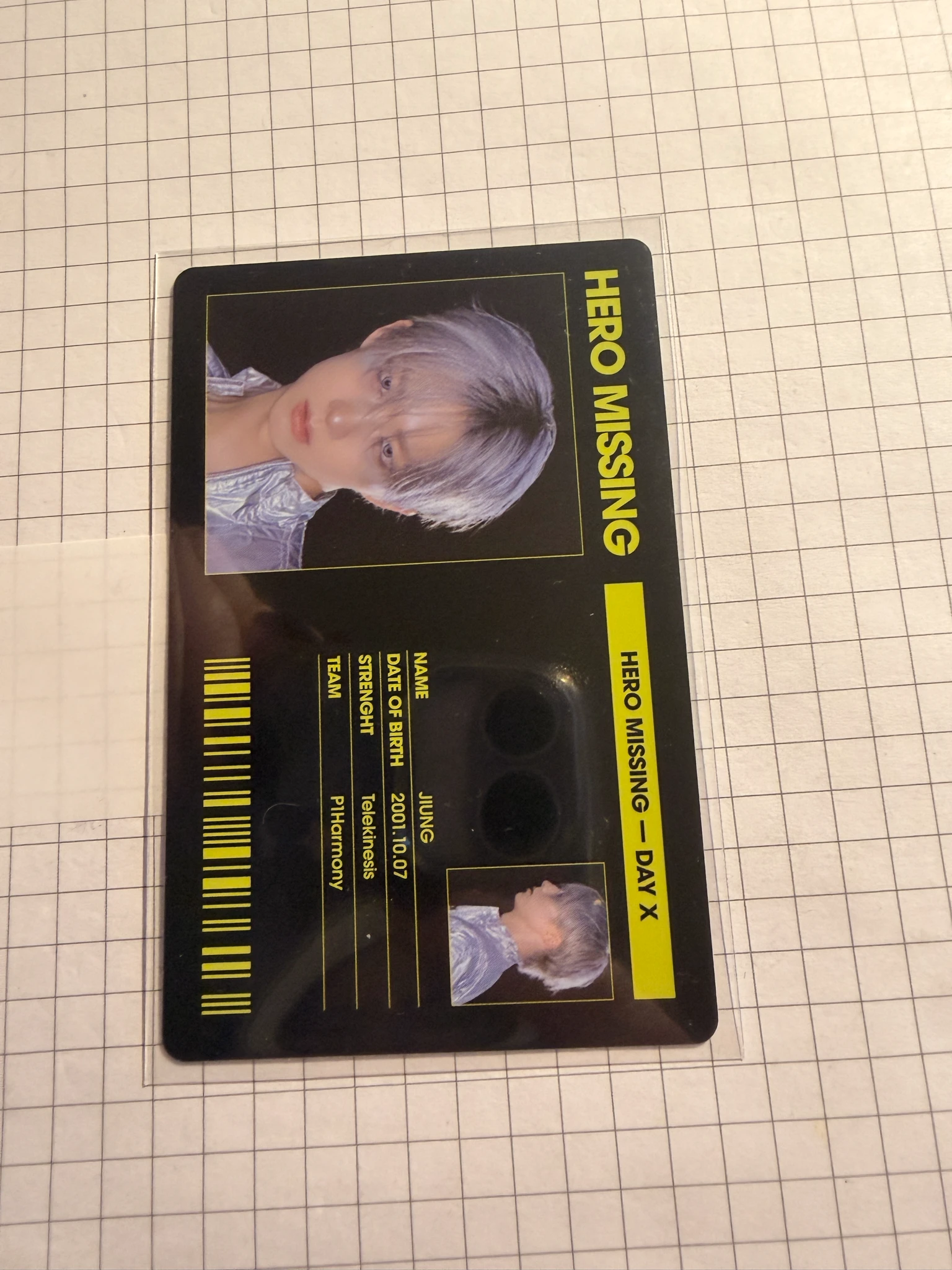 P1Harmony Jiung P1Harmony - Jiung - UNIQUE Album id card album photocard double-sided listing photo 1