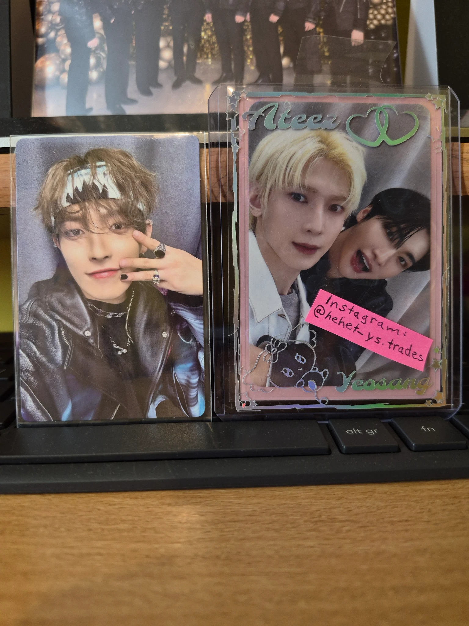 ATEEZ Hongjoong ATEEZ - Hongjoong - THE WORLD EP.FIN: WILL Album hello82 EU exclusive pre-order benefit (pob) listing photo 1