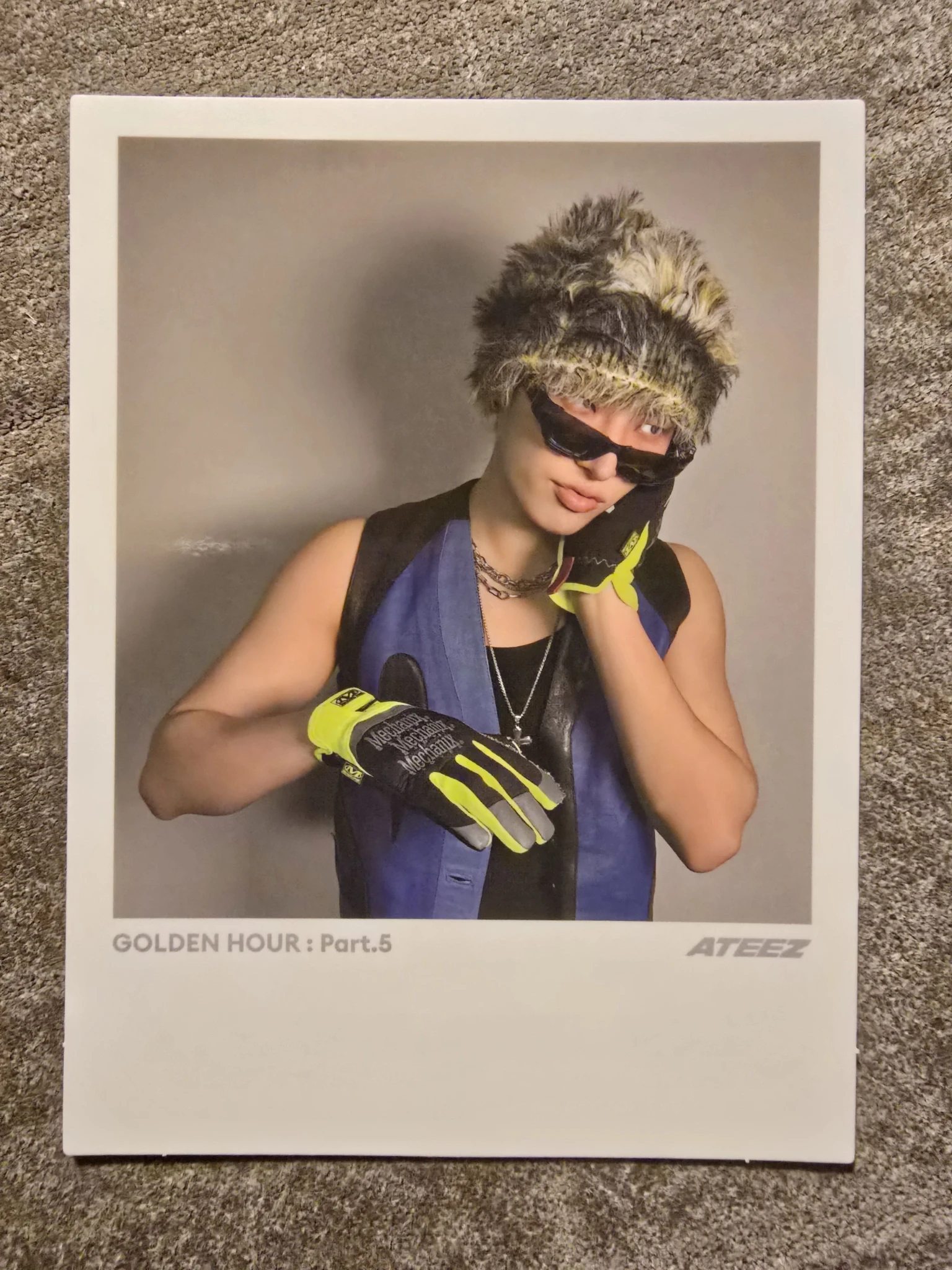 ATEEZ Mingi ATEEZ - Mingi - GOLDEN HOUR : Part.5 Album album inclusion digipack version polaroid listing photo 1