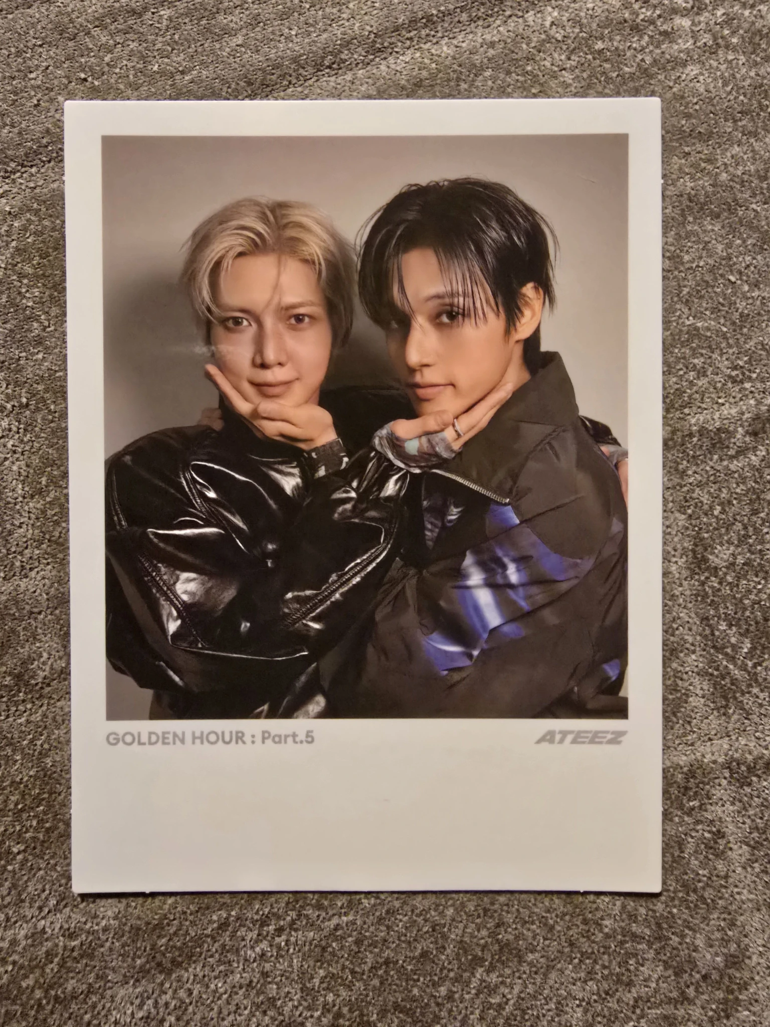 ATEEZ ATEEZ - Yeosang & Wooyoung - GOLDEN HOUR : Part.5 Album album photocard digipack version polaroid listing photo 1