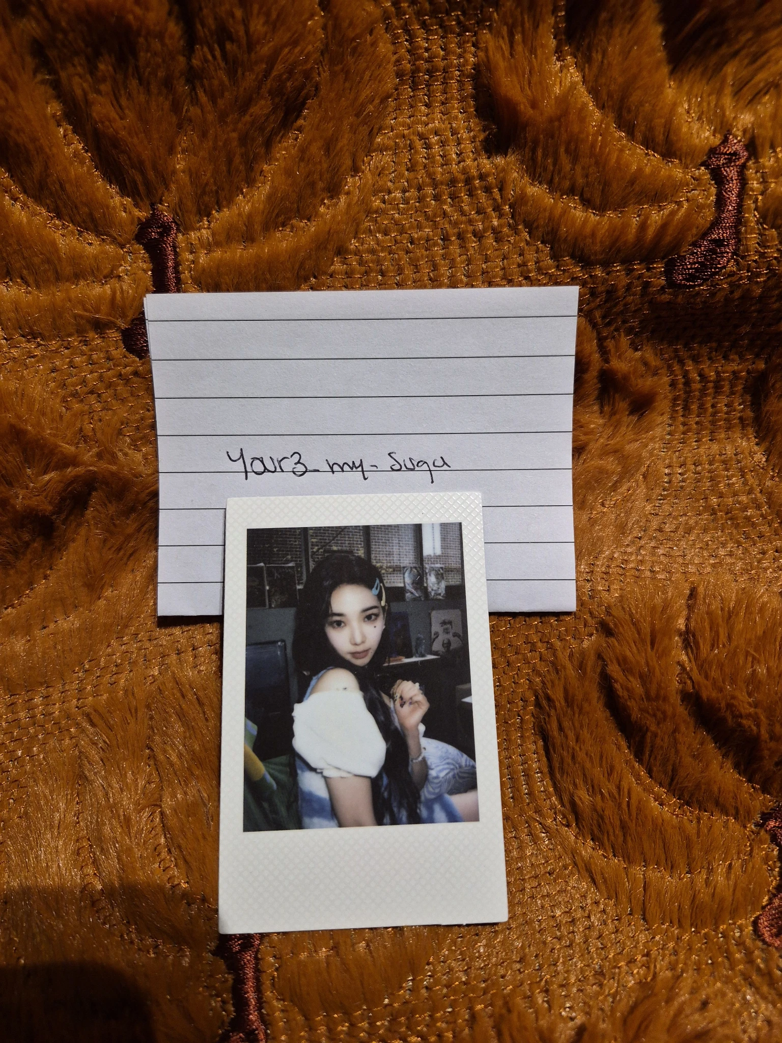 aespa Karina AESPA - Karina - Girls Album album photocard korean album real world ver. polaroid listing photo 1