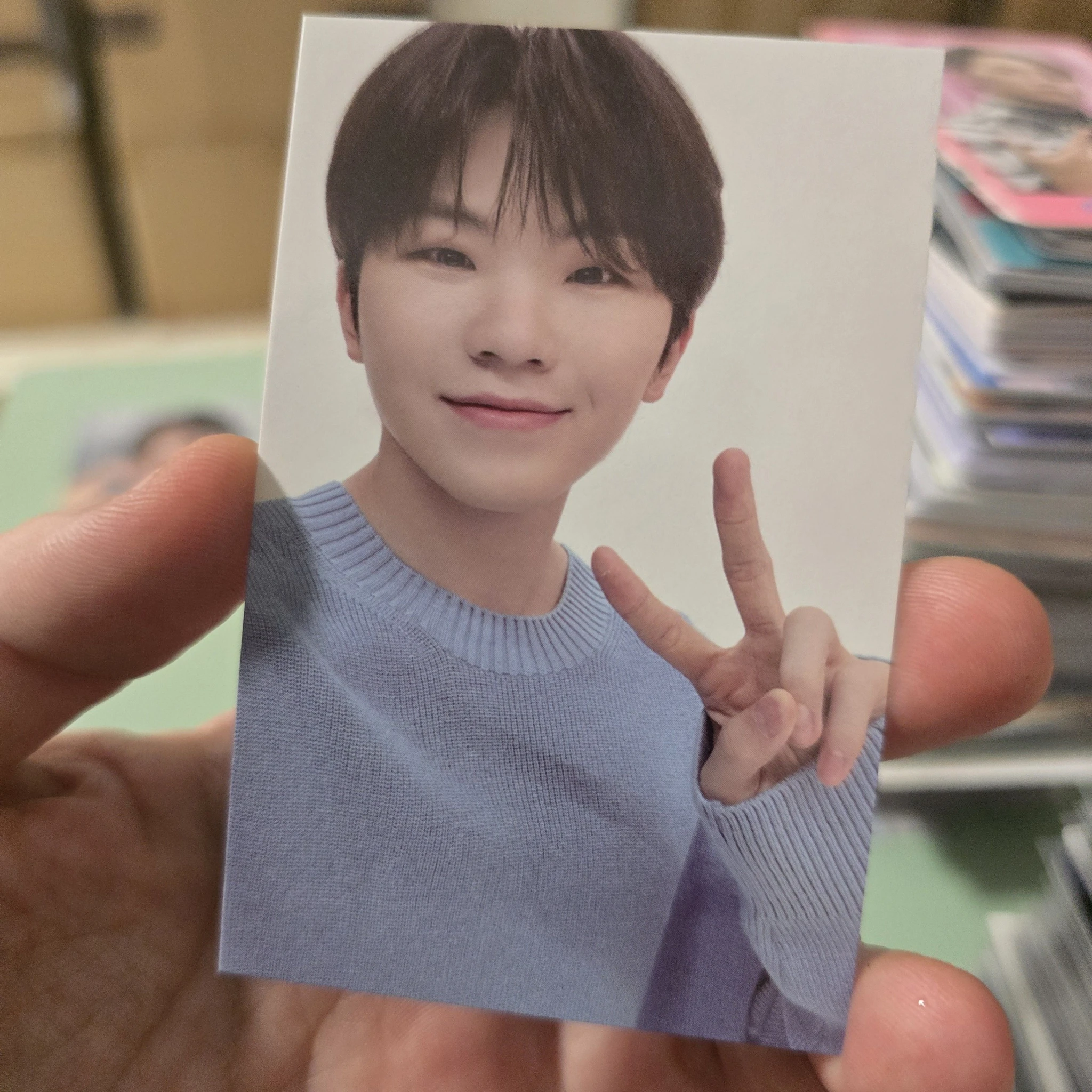 SEVENTEEN Woozi SEVENTEEN - Woozi - 2021 5TH SVT IN CARAT LAND Event fan meeting merch photocard t-shirt photocard set listing photo 1