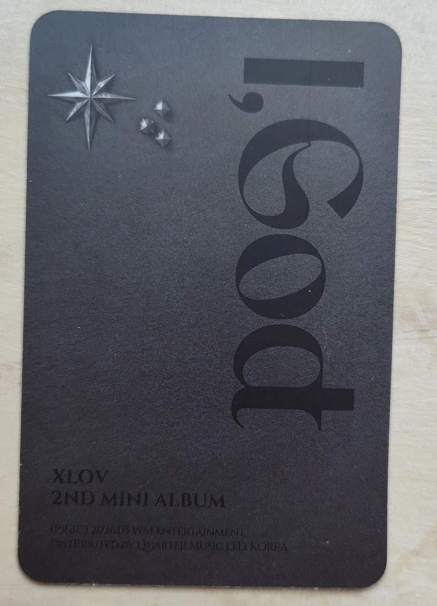 XLOV Wumuti XLOV - Wumuti - I, God Album album photocard D version listing photo 2