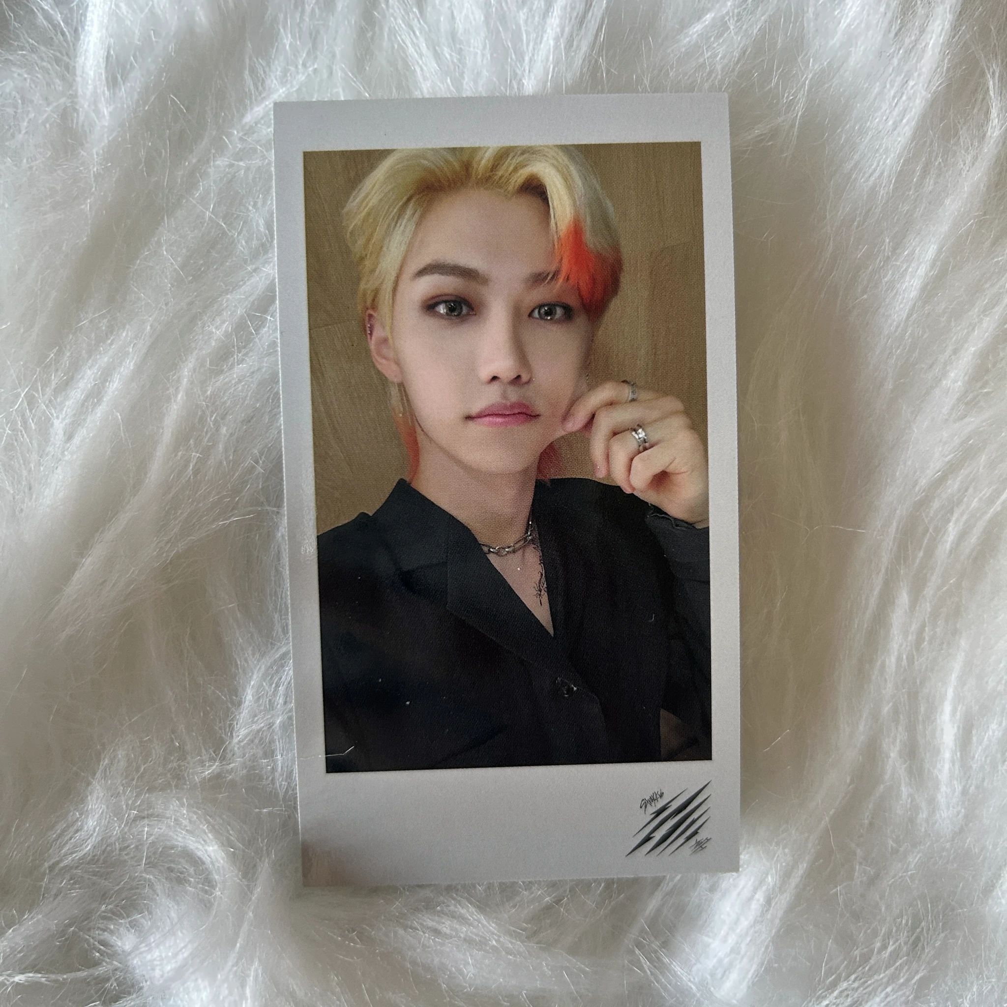 Stray Kids Felix Stray Kids - Felix - Scars Album album photocard jpfc (japan fanclub) polaroid listing photo 1
